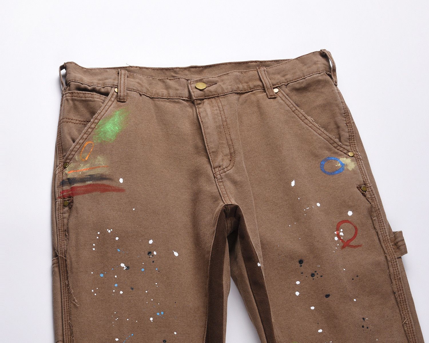 Japanese Brand Paint Splatter Flared Denim Jeans Size US 34 / EU 50 - 5 Thumbnail