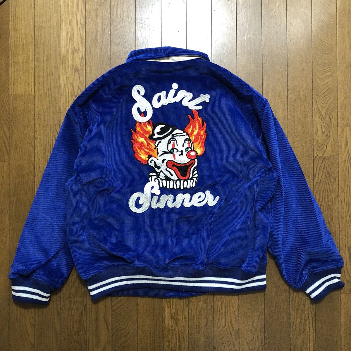 SAINT MICHAEL CORDUROY JACKET BLUE XL | on-estudi.com