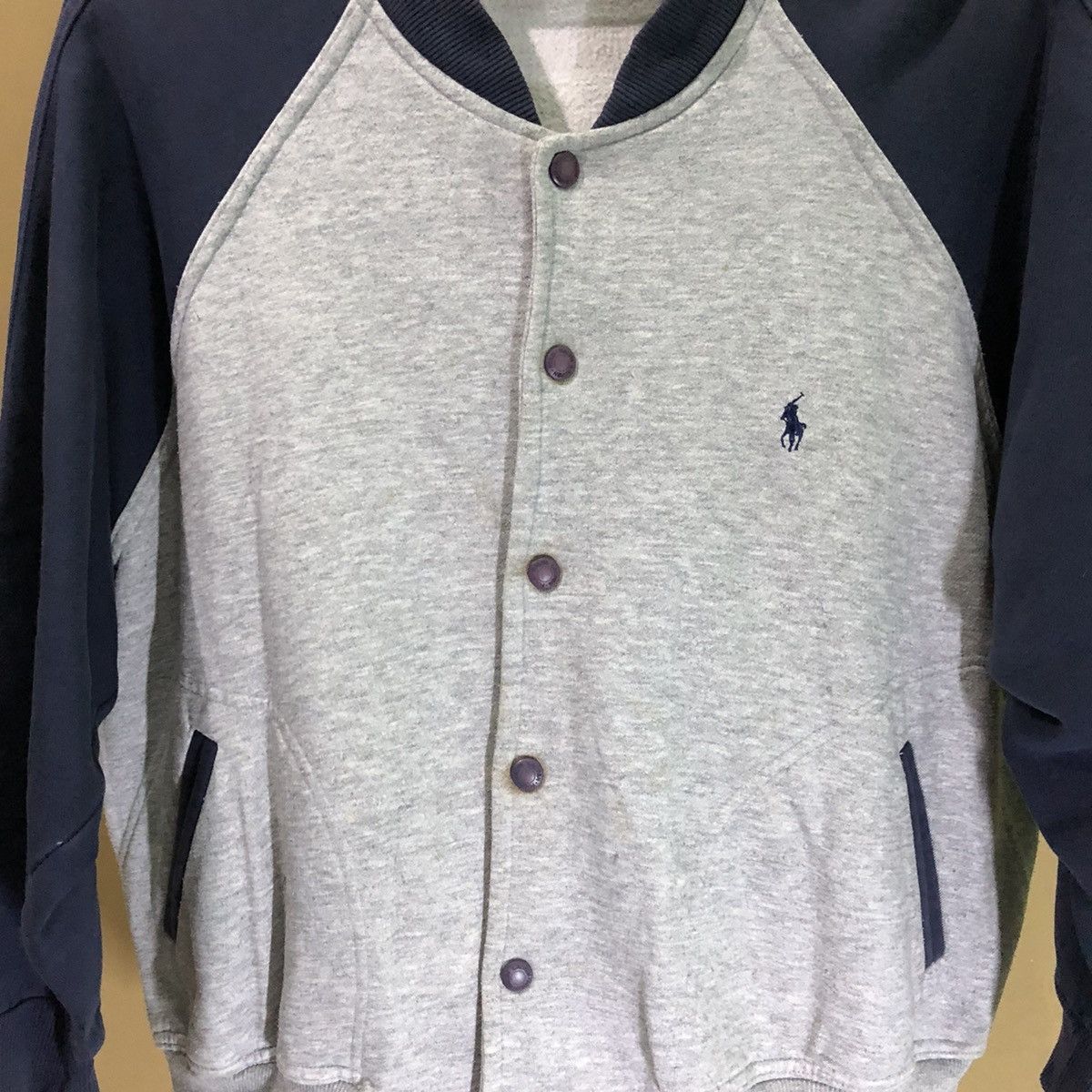 Polo Ralph Lauren Vintage Polo Ralph Lauren Big Logo Varsity Jacket Size US XL / EU 56 / 4 - 4 Thumbnail