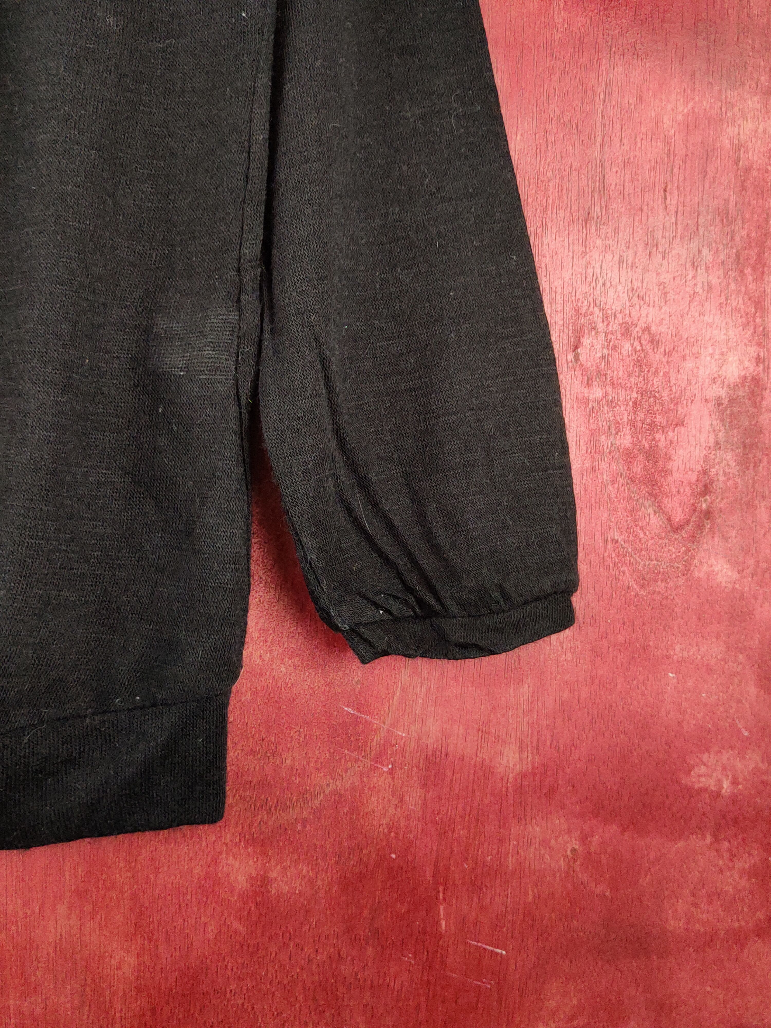 Japanese Brand Tea Natural Black Knitwear Cardigan #S1237 Size L / US 10 / IT 46 - 6 Thumbnail