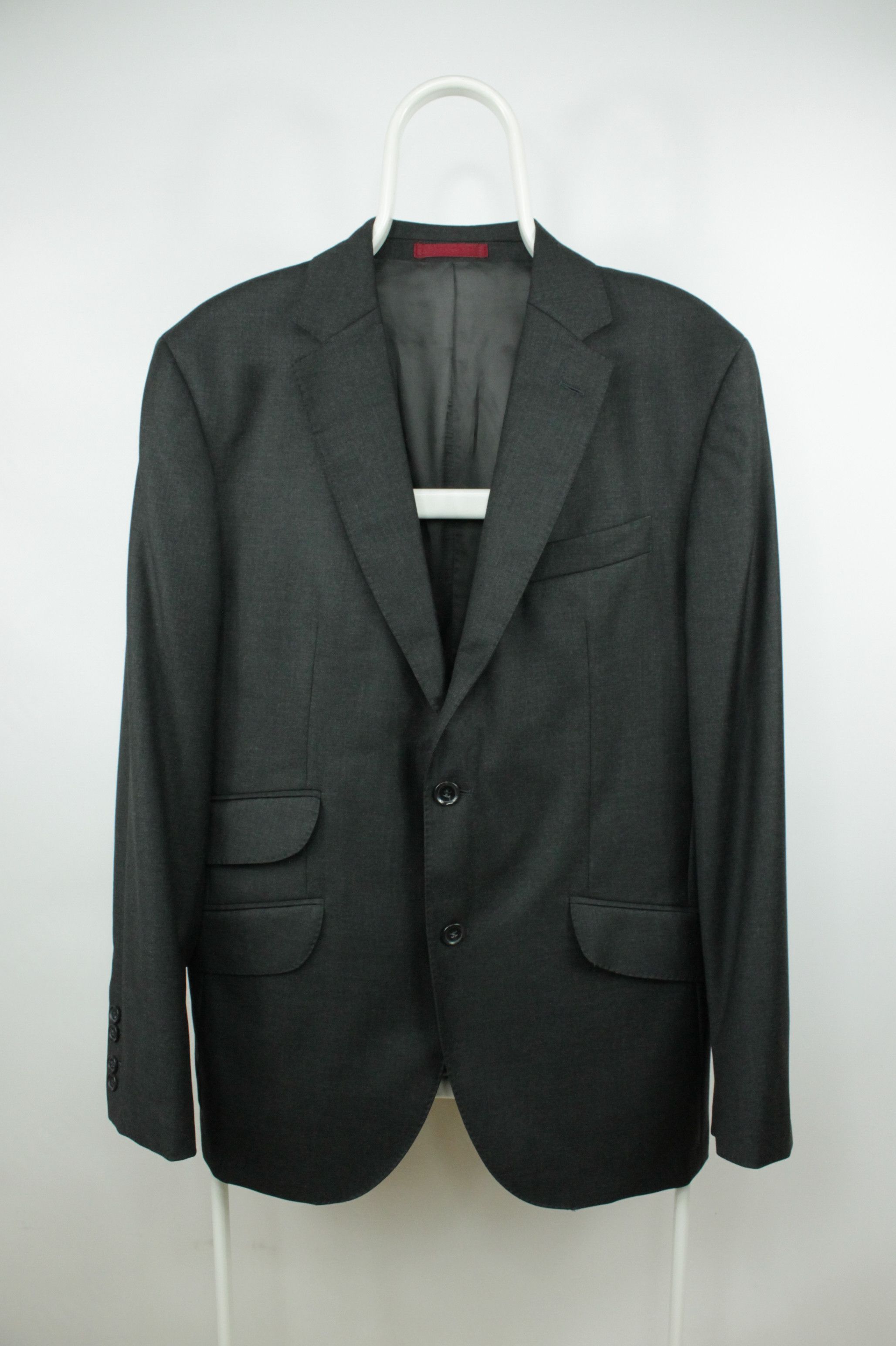 image of Hackett Loro Piana Four Season 130's Charcoal Wool Blazer, Men's (Size Medium)