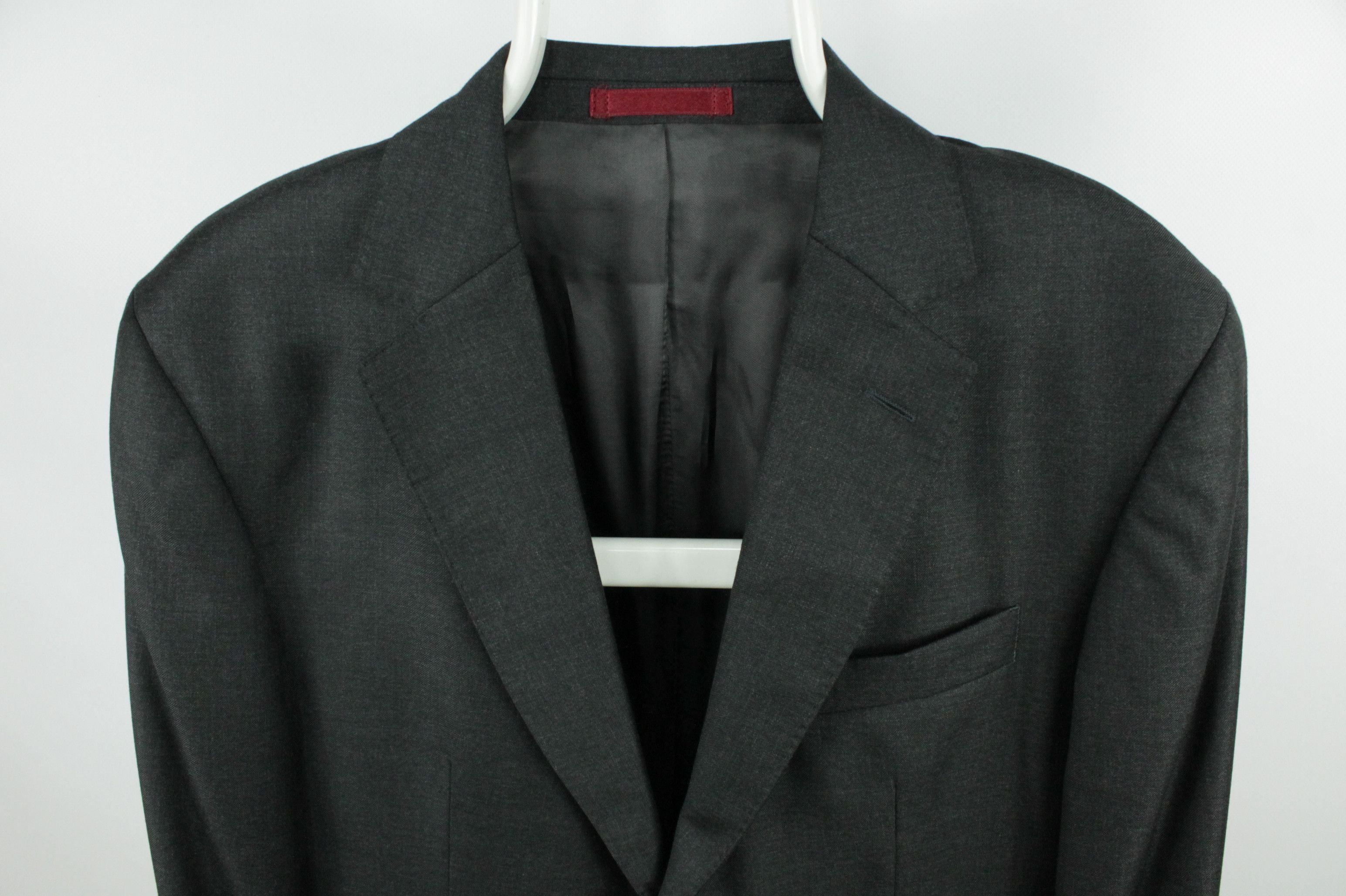 Hackett × Loro Piana Hackett Loro Piana Four Season 130'S Charcoal Wool Blazer Size US M / EU 48-50 / 2 - 2 Thumbnail