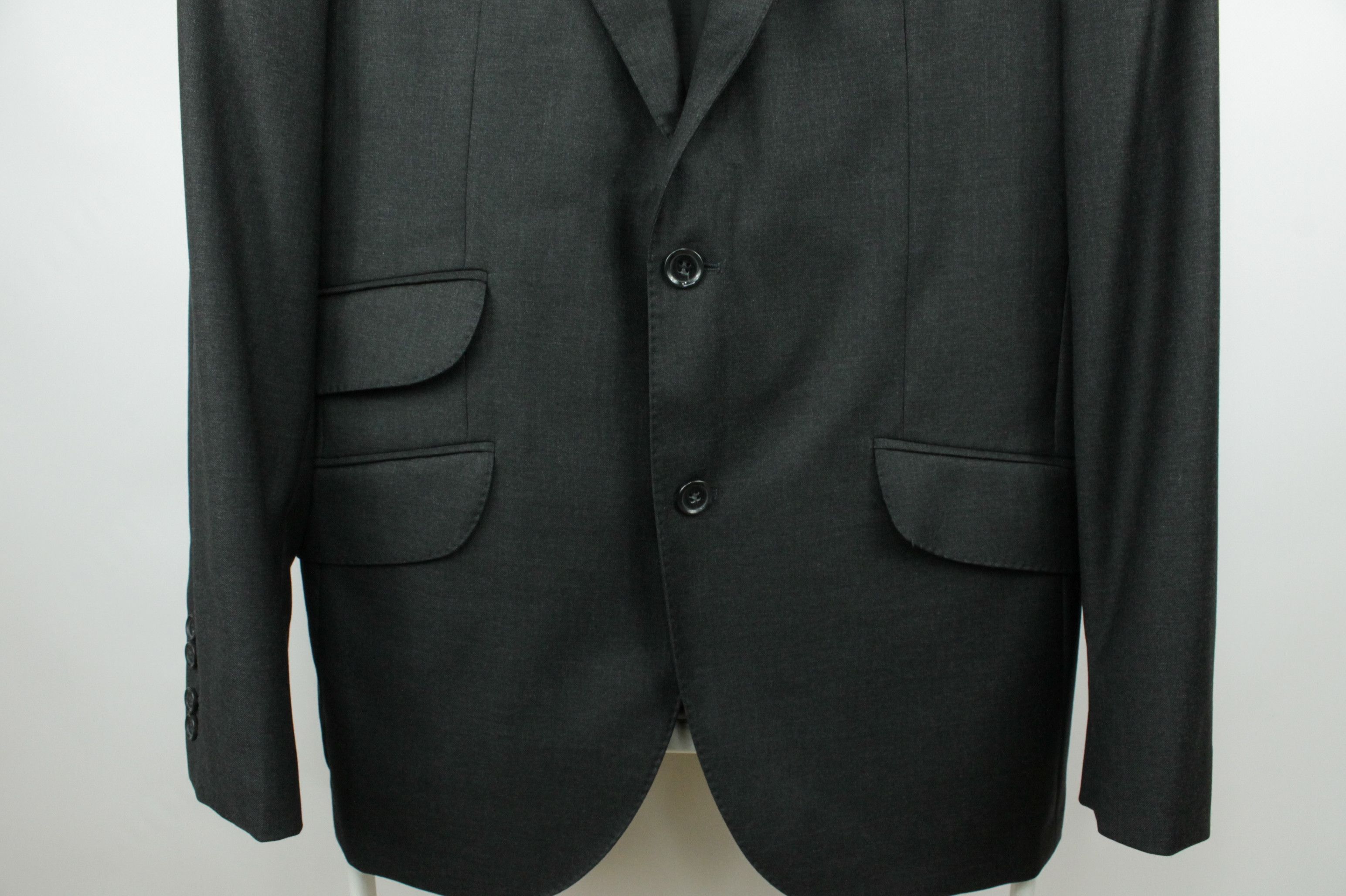 Hackett × Loro Piana Hackett Loro Piana Four Season 130'S Charcoal Wool Blazer Size US M / EU 48-50 / 2 - 3 Thumbnail