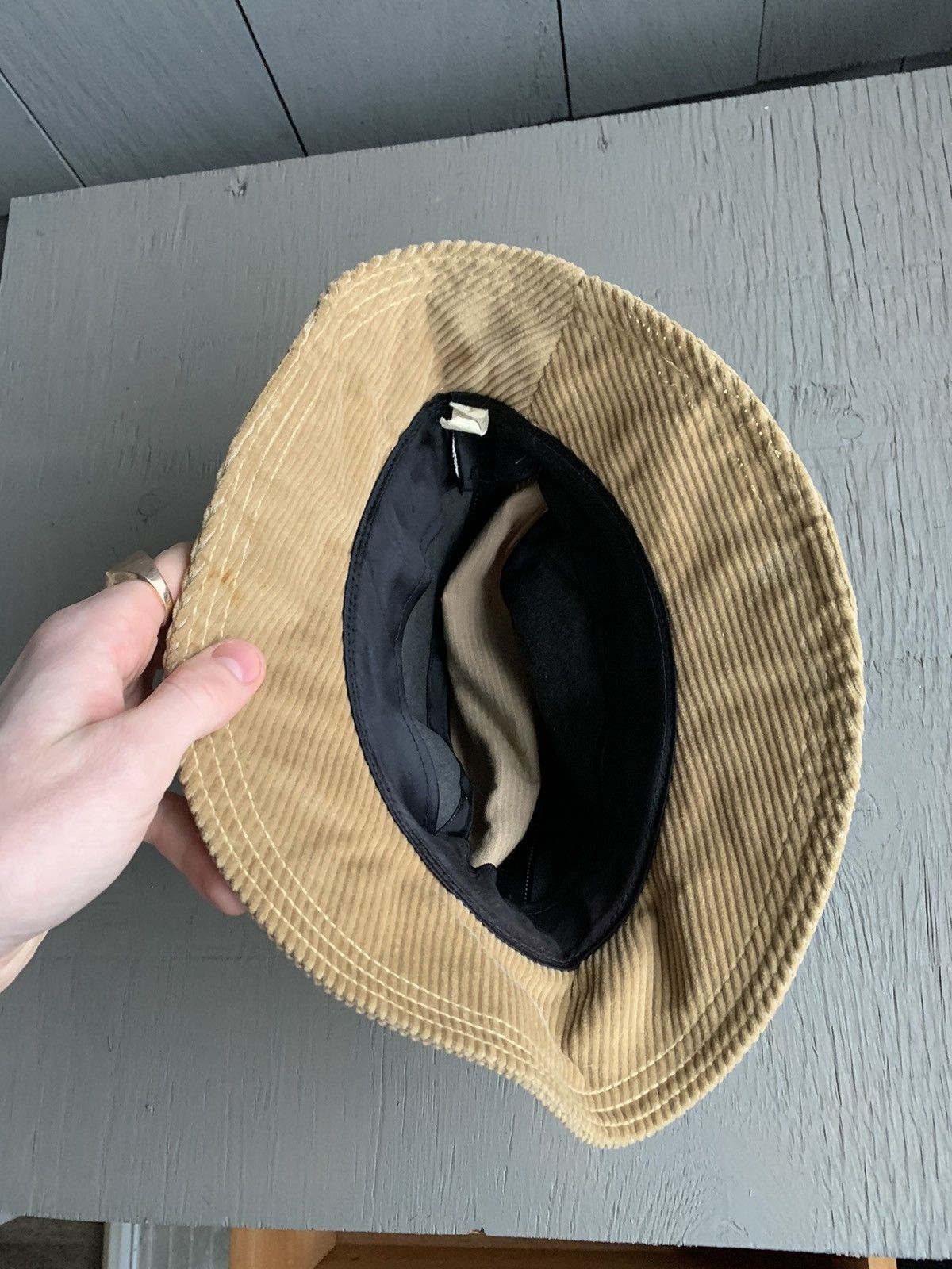 Vintage Vintage Brown Cordury Bucket Brimmed Hat Union Made in USA Size ONE SIZE - 6 Thumbnail