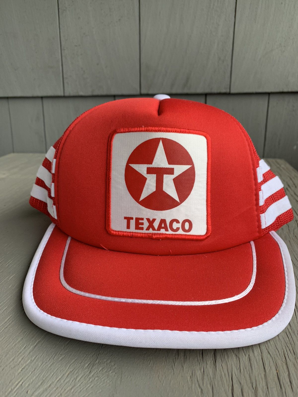 Vintage 1980s Texaco Gas Trucker Hat Vintage 3 Stripe Chief Keef 90 Size ONE SIZE - 2 Thumbnail