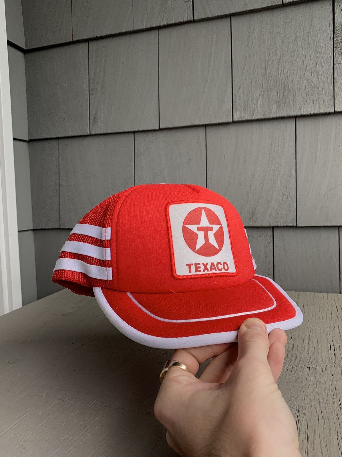 Vintage 1980s Texaco Gas Trucker Hat Vintage 3 Stripe Chief Keef 90 Size ONE SIZE - 8 Thumbnail