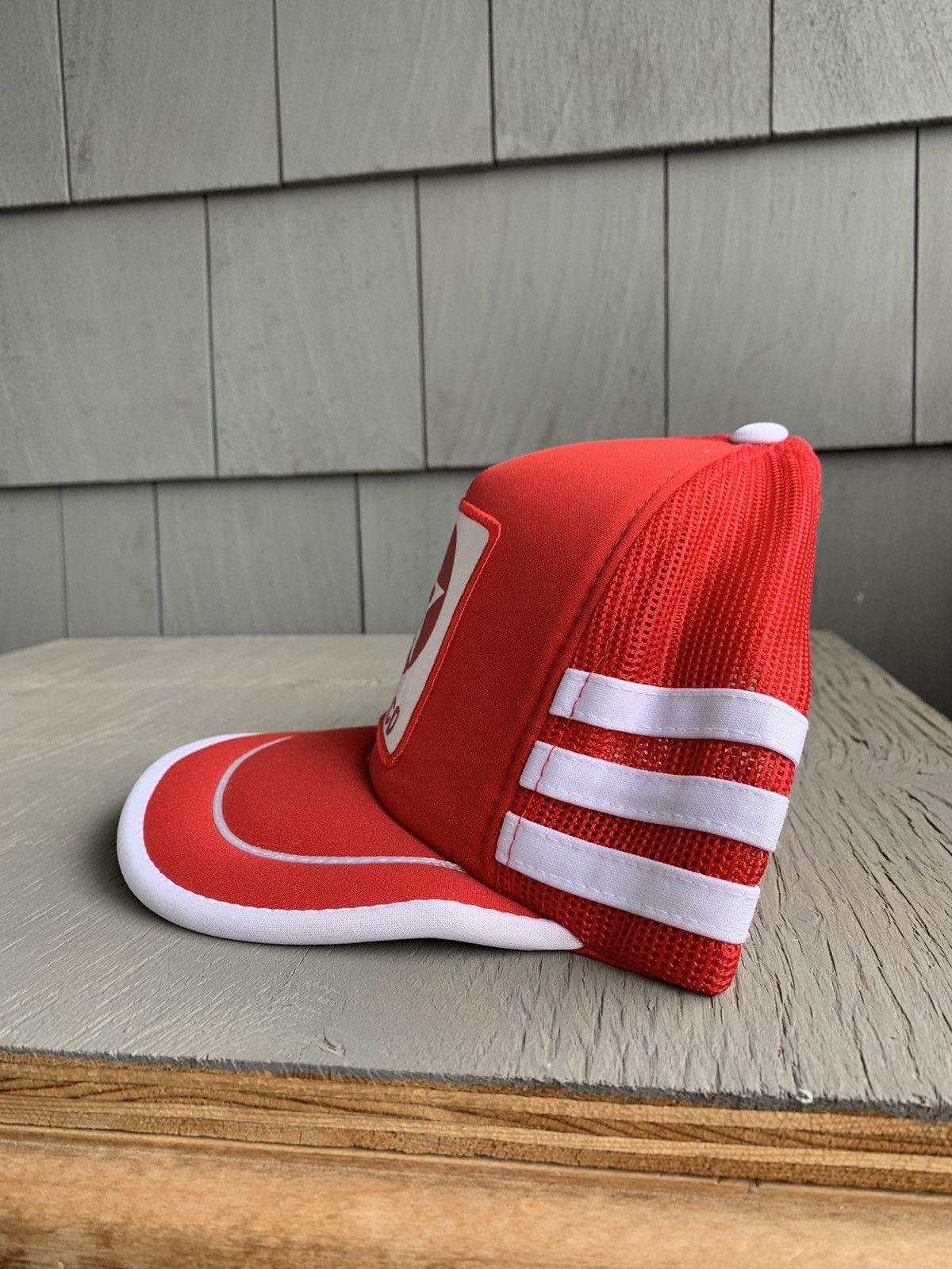 Vintage 1980s Texaco Gas Trucker Hat Vintage 3 Stripe Chief Keef 90 Size ONE SIZE - 4 Thumbnail