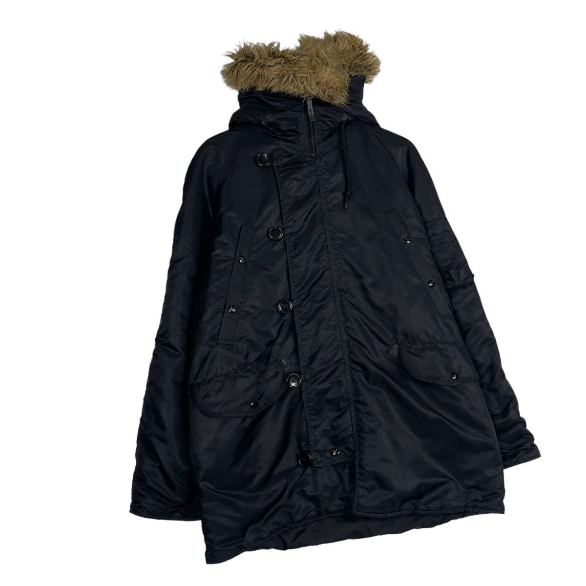 Alpha Industries 💥N3B ALPHA INDUSTRIES FUR HOODIE PARKA JACKET Size US M / EU 48-50 / 2 - 4 Thumbnail