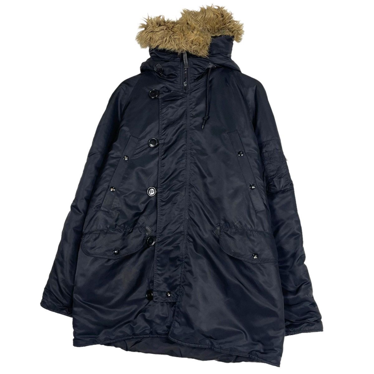 Alpha Industries 💥N3B ALPHA INDUSTRIES FUR HOODIE PARKA JACKET Size US M / EU 48-50 / 2 - 3 Thumbnail