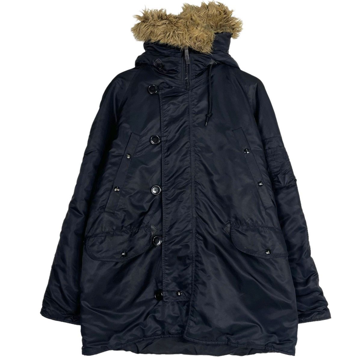 Alpha Industries 💥N3B ALPHA INDUSTRIES FUR HOODIE PARKA JACKET Size US M / EU 48-50 / 2 - 2 Thumbnail