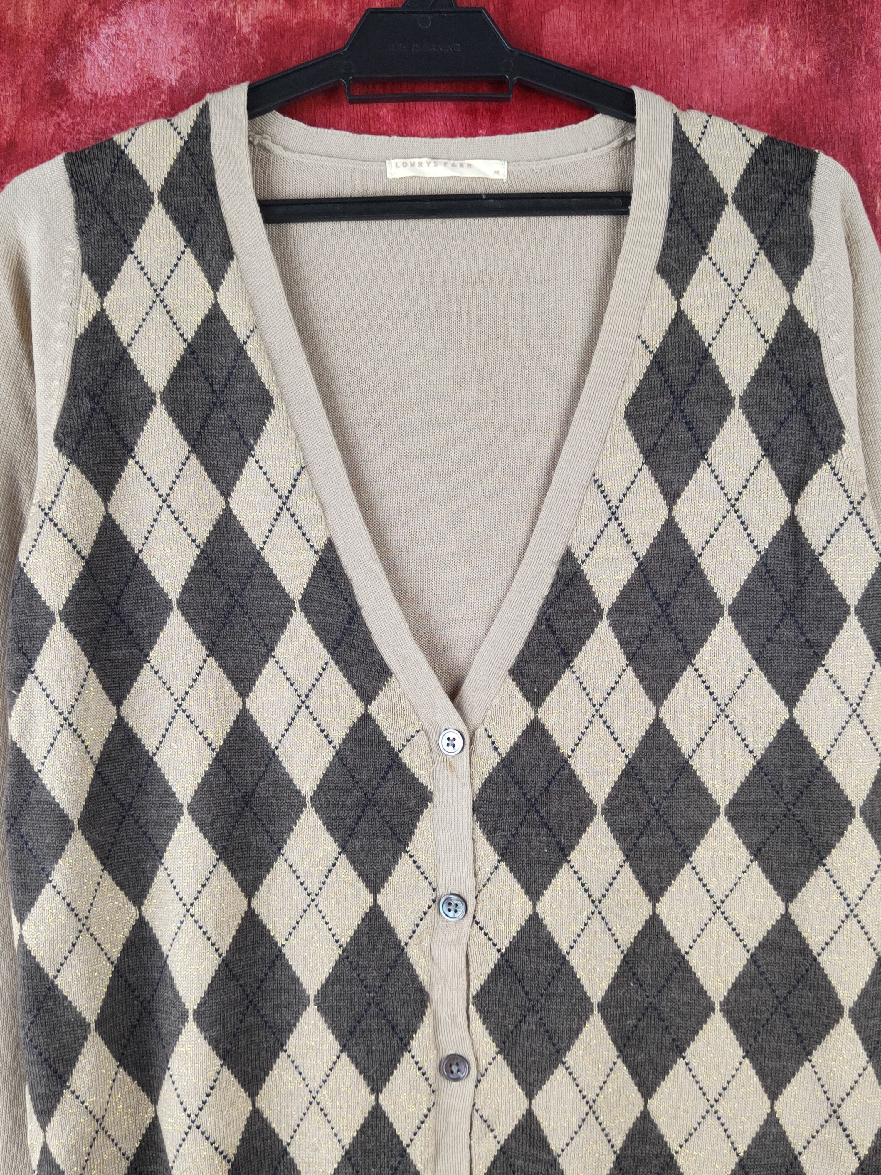 Japanese Brand × LOWRYS FARM Lowrys Farm Brown Knitwear Cardigan #S1236 Size M / US 6-8 / IT 42-44 - 2 Thumbnail