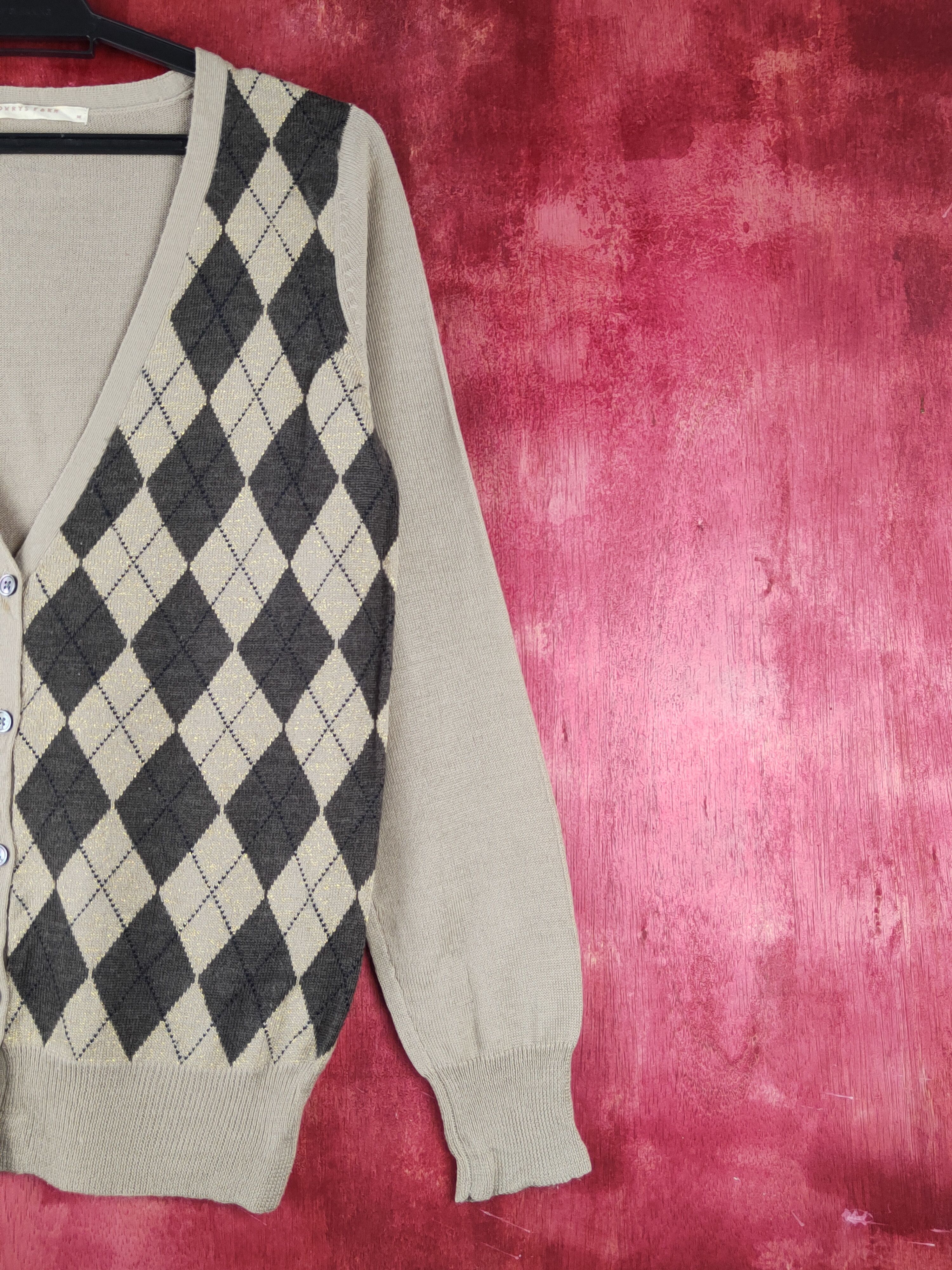Japanese Brand × LOWRYS FARM Lowrys Farm Brown Knitwear Cardigan #S1236 Size M / US 6-8 / IT 42-44 - 5 Thumbnail
