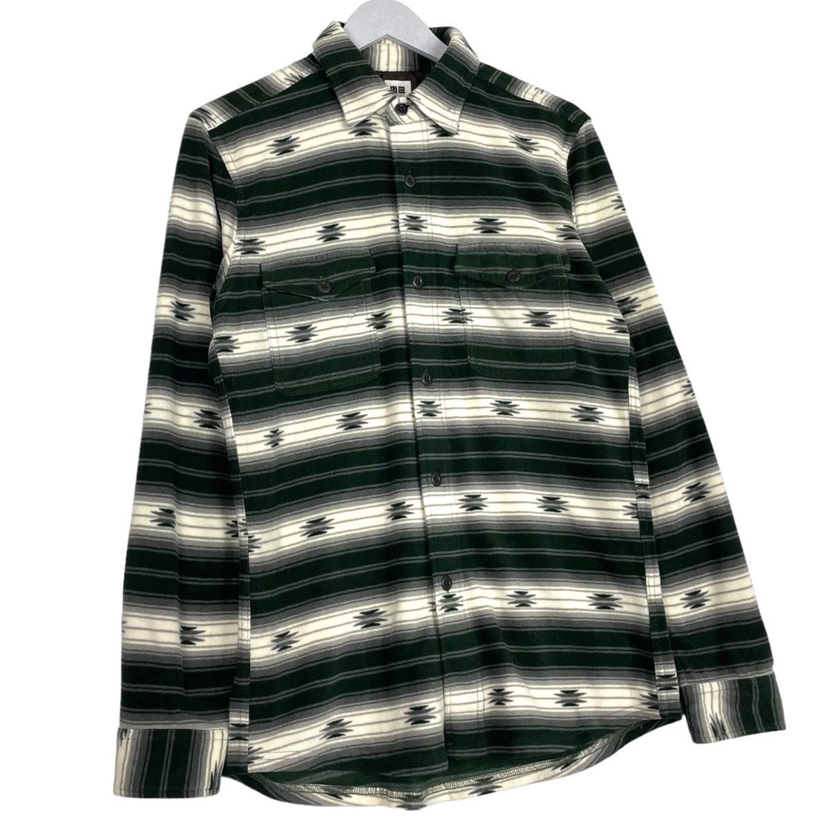 Flannel × Japanese Brand 💥NATIVE FLANNEL BUTTON SHIRT BY UNIQLO Size US L / EU 52-54 / 3 - 3 Thumbnail