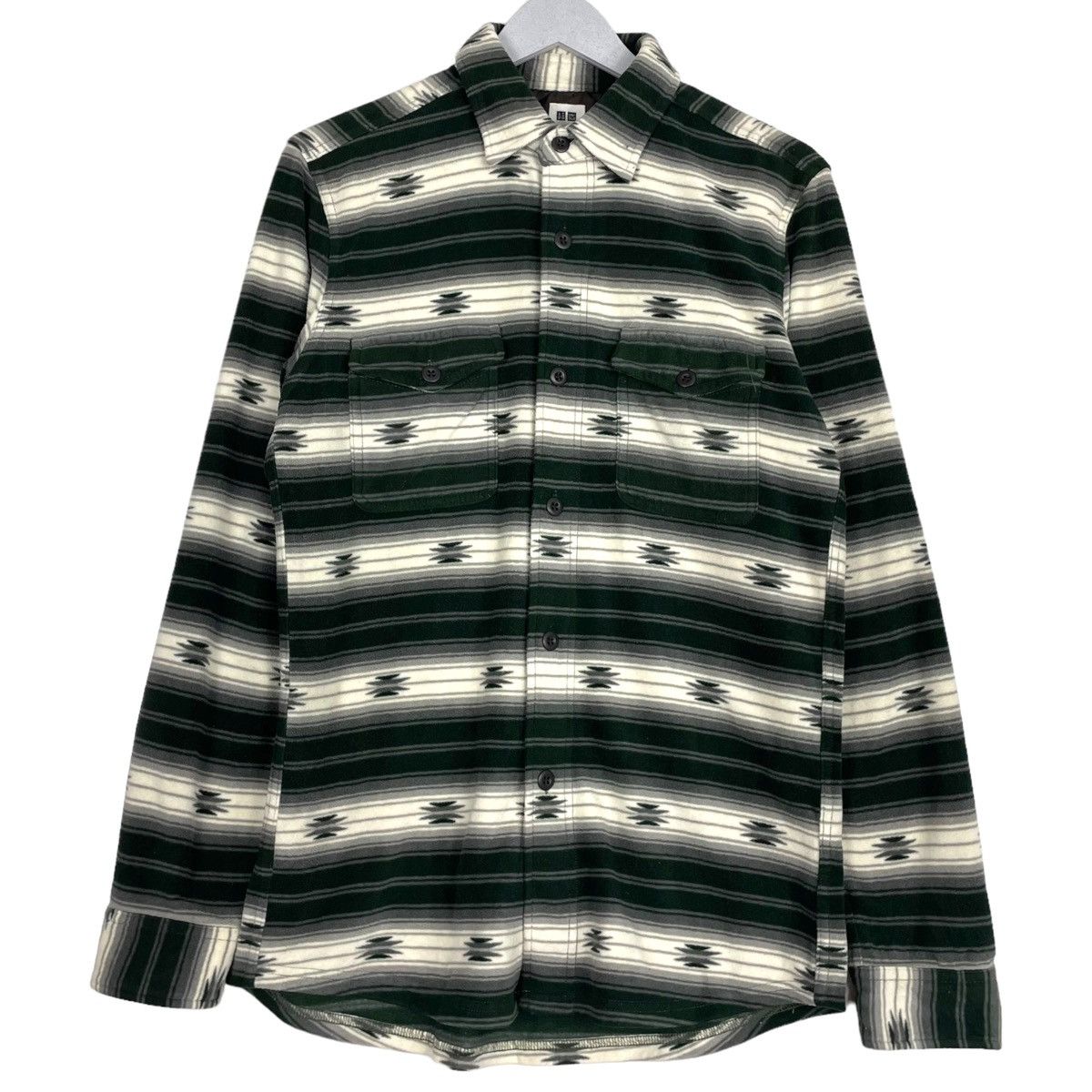 Flannel × Japanese Brand 💥NATIVE FLANNEL BUTTON SHIRT BY UNIQLO Size US L / EU 52-54 / 3 - 1 Thumbnail
