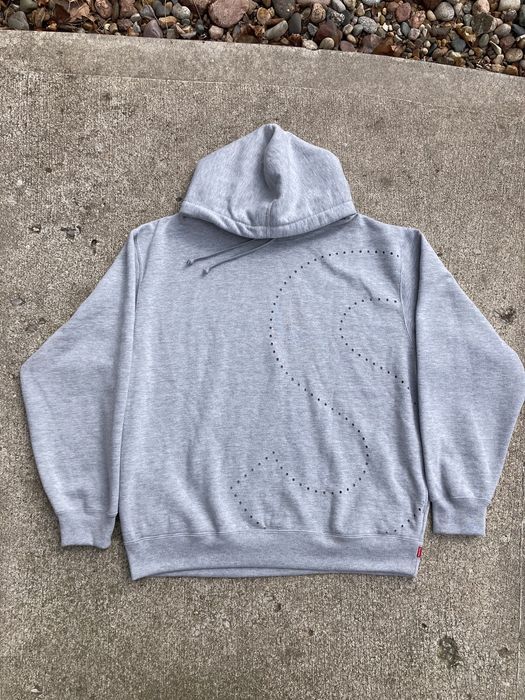 Supreme Laser Cut S Logo Hoodie SS21 Heather Grey - Sweats & hoodies