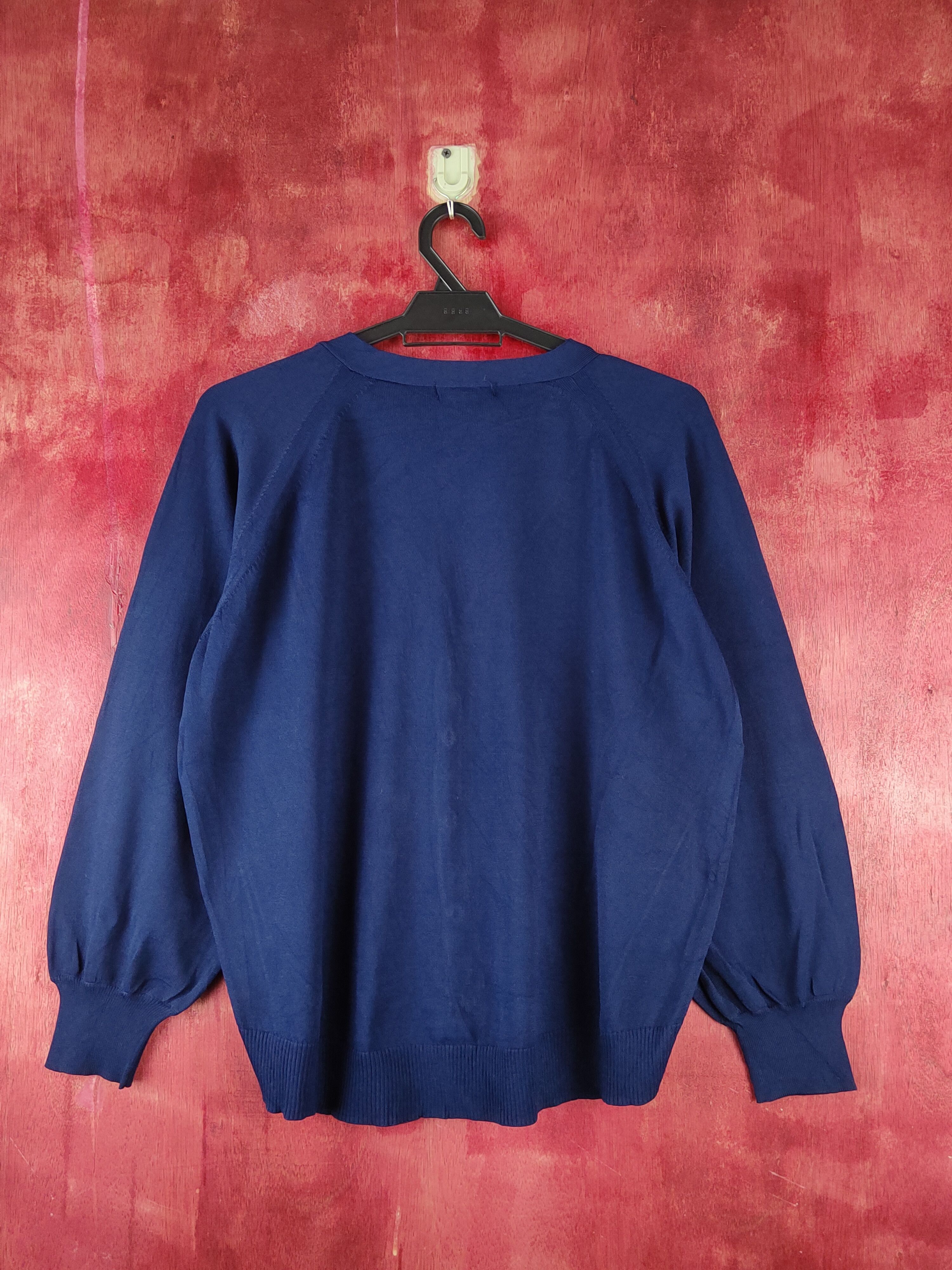 Japanese Brand Closshi Navy Knitwear Cardigan japan vintage #S1234 Size L / US 10 / IT 46 - 7 Thumbnail