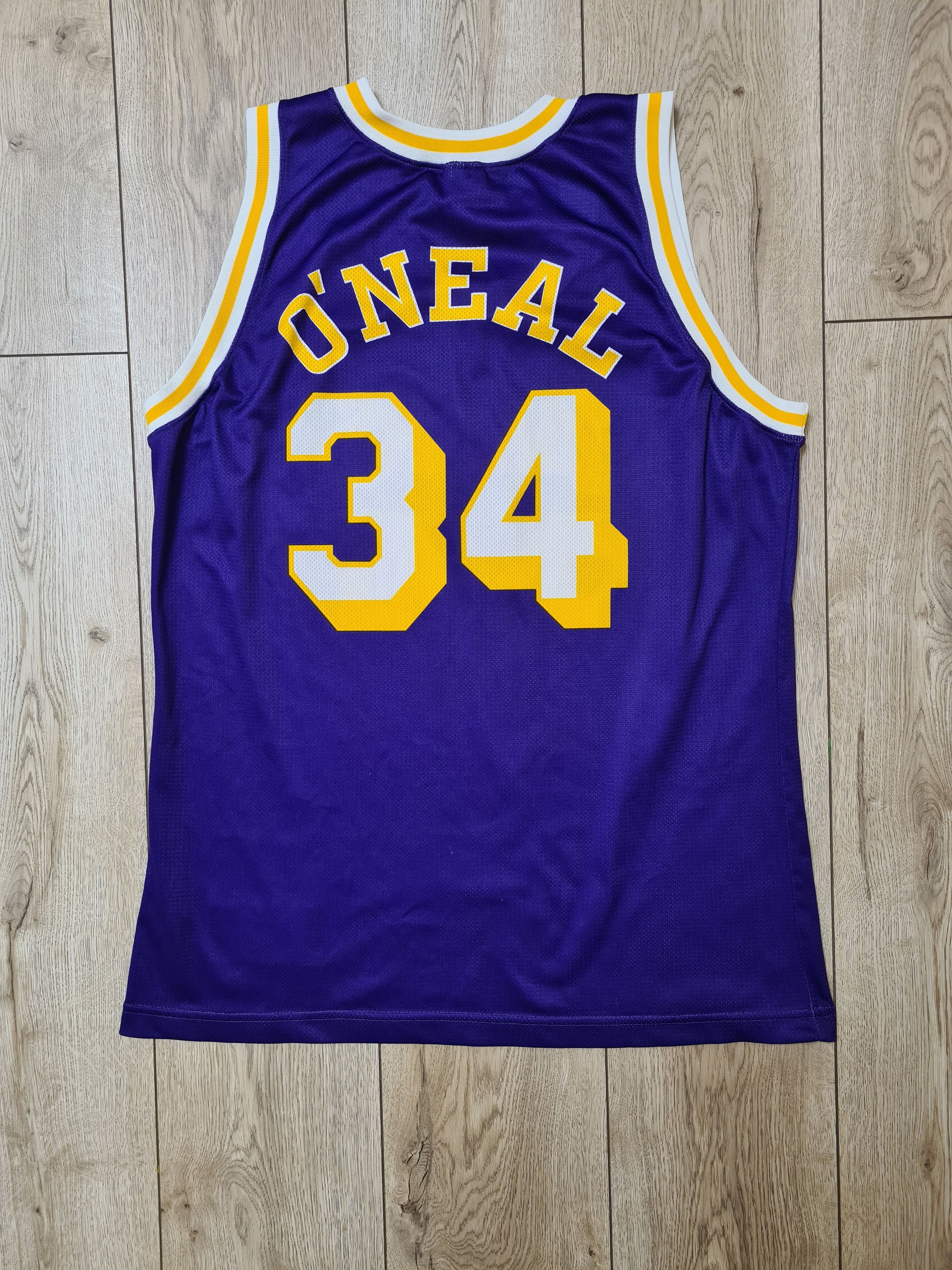 Champion LA LAKERS VINTAGE SHAQUILLE O'Neal CHAMPION BASKETBALL SHIRT Size US XL / EU 56 / 4 - 2 Thumbnail