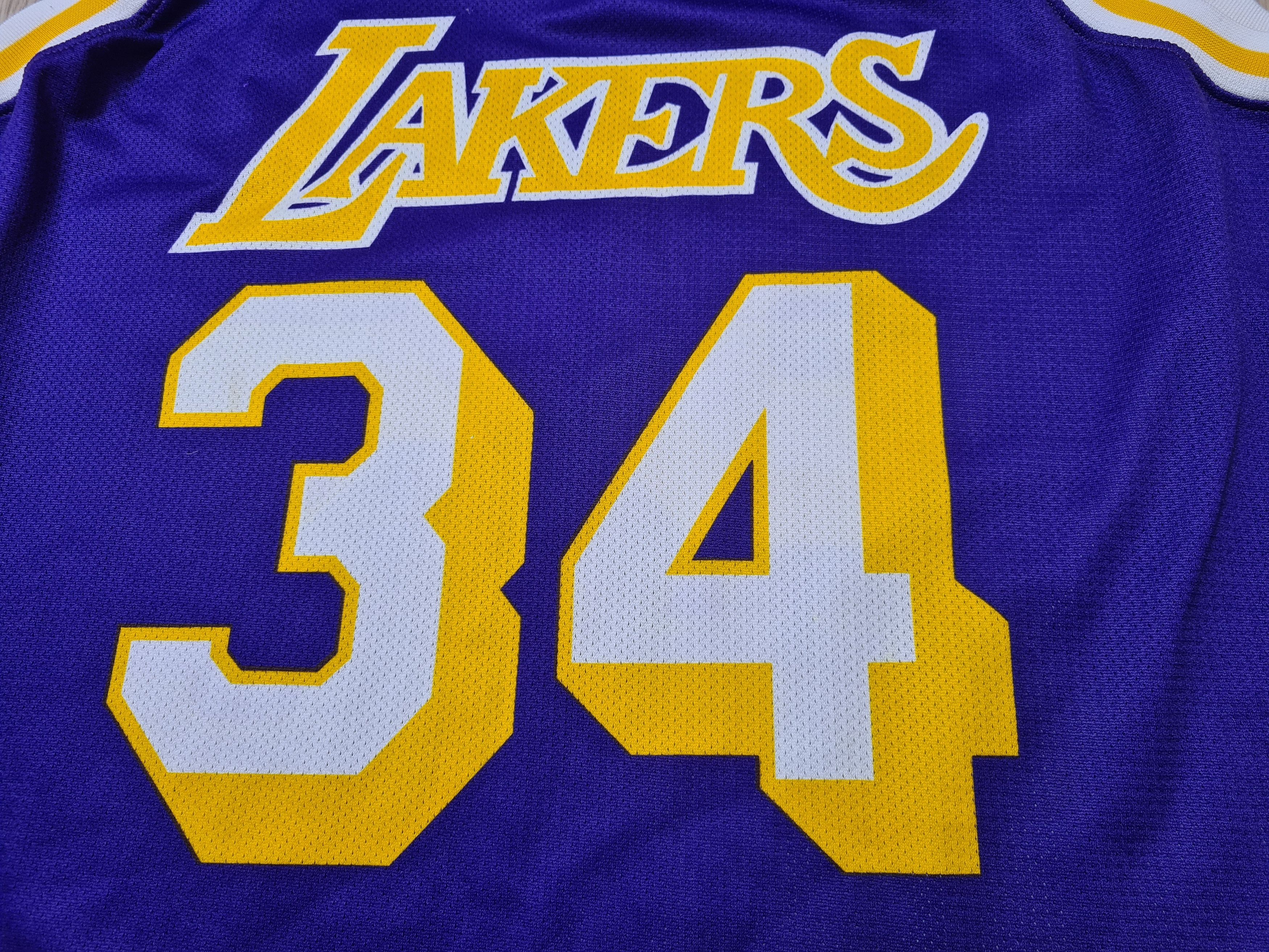 Champion LA LAKERS VINTAGE SHAQUILLE O'Neal CHAMPION BASKETBALL SHIRT Size US XL / EU 56 / 4 - 3 Thumbnail