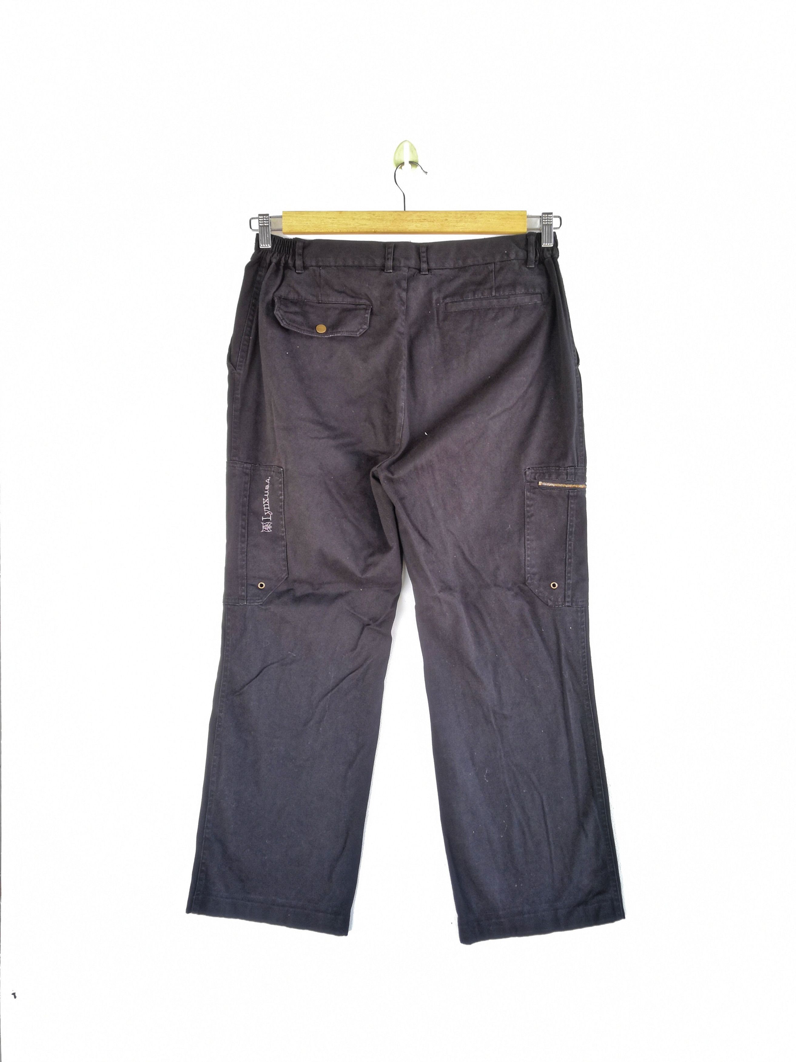 Japanese Brand × Vintage Lynnx Cargo Pants Vintage Japanese Multi Pocket Trousers Size US 34 / EU 50 - 2 Thumbnail