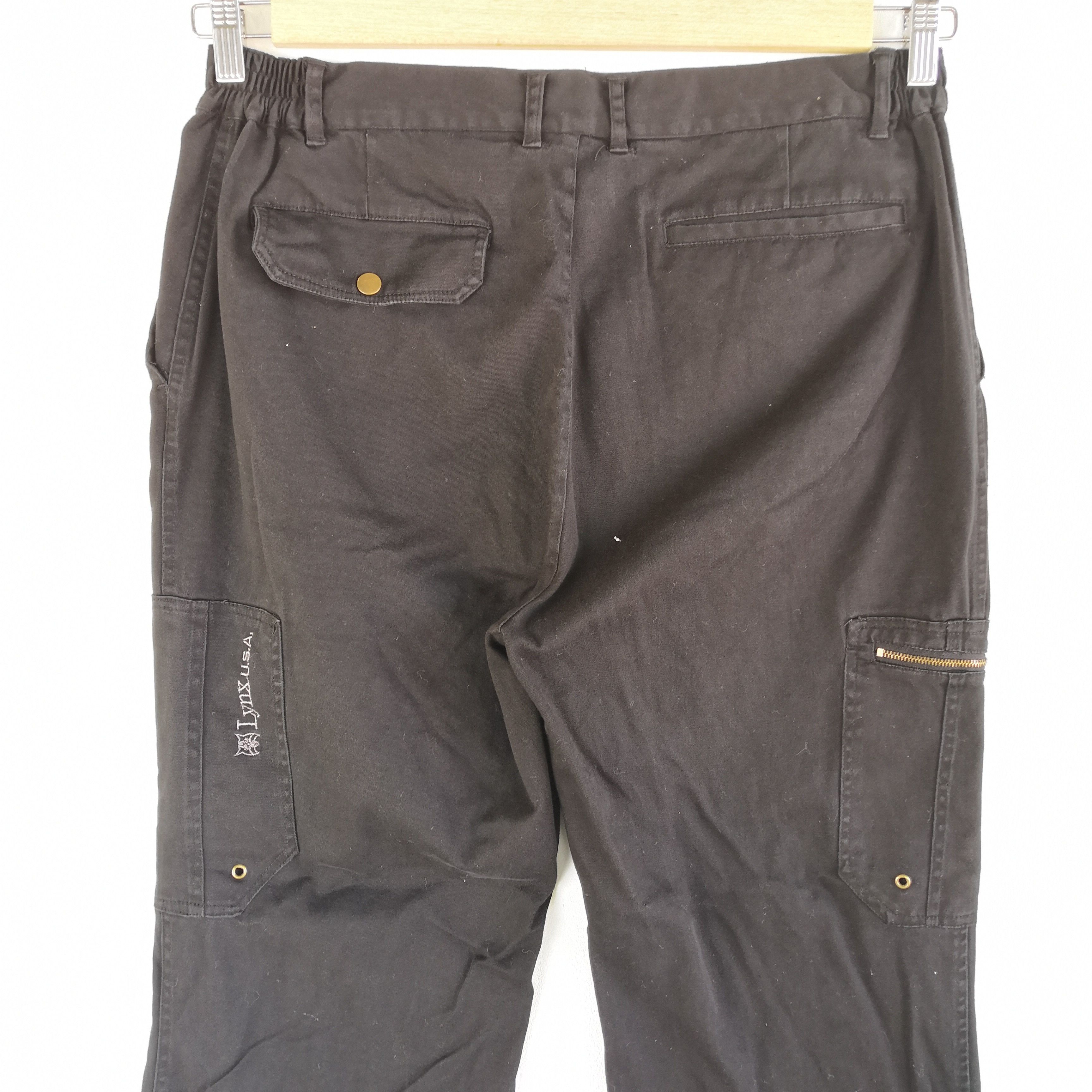 Japanese Brand × Vintage Lynnx Cargo Pants Vintage Japanese Multi Pocket Trousers Size US 34 / EU 50 - 4 Thumbnail