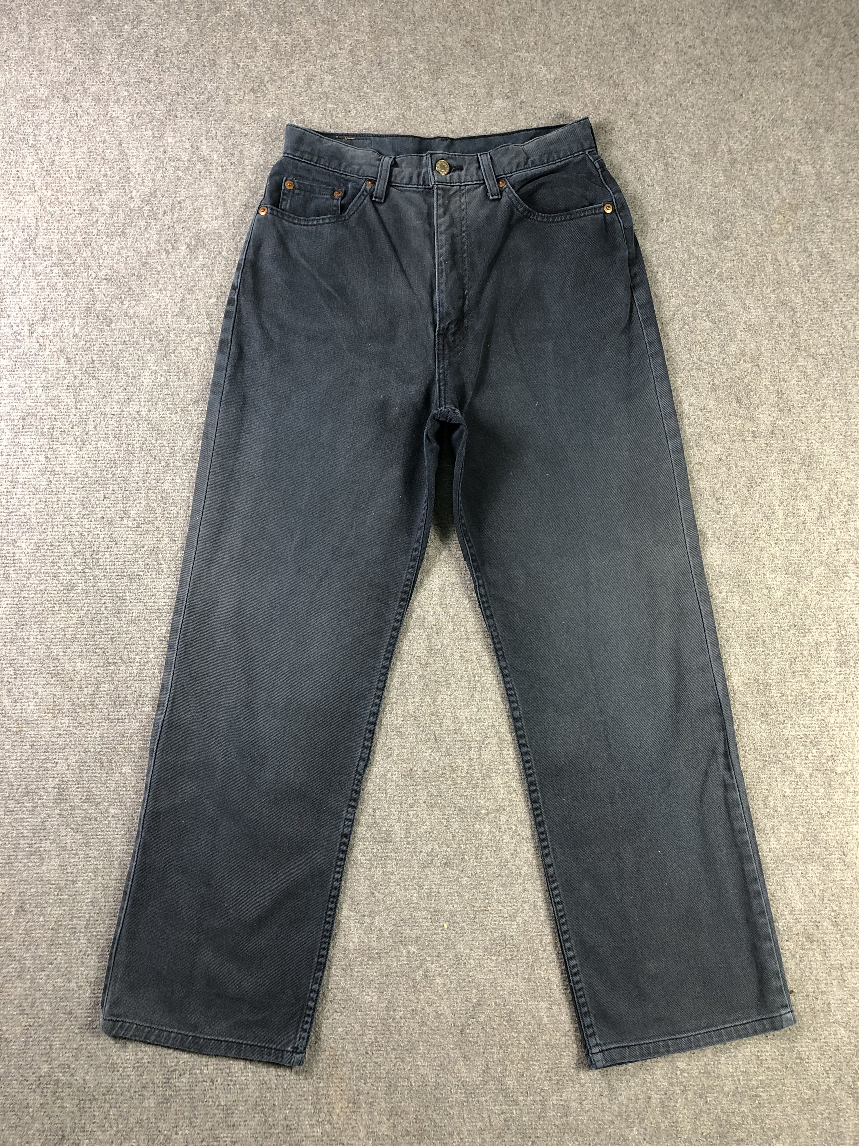 image of Levis 519 Denim Jeans 28X27 in Blue Black, Men's