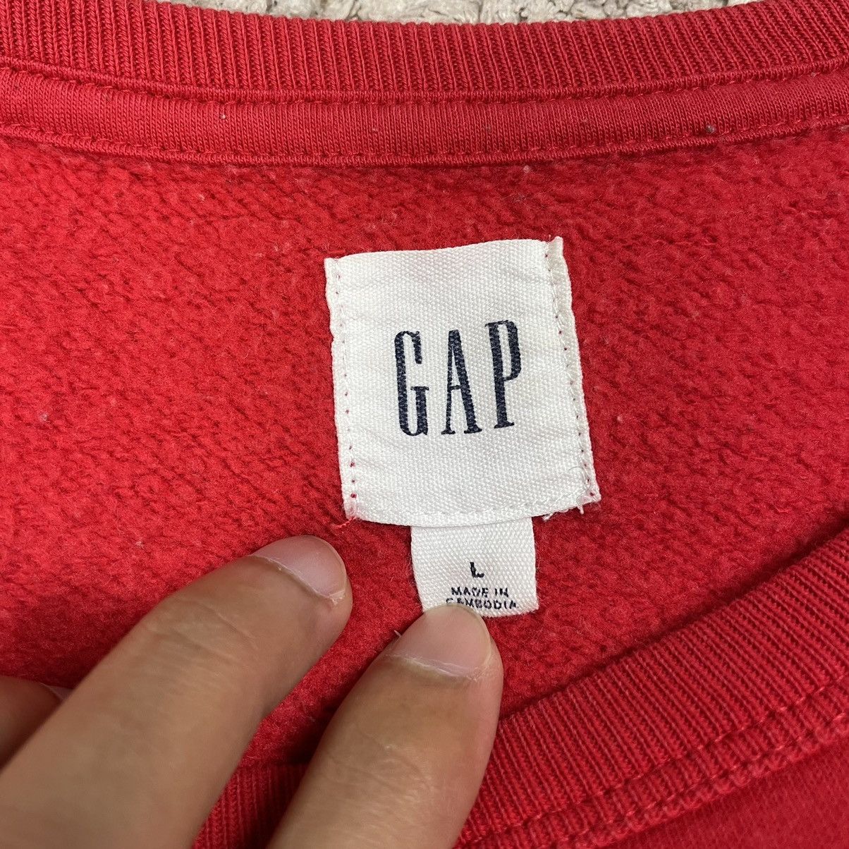 Gap × Vintage Vintage Gap Spell Out Sweatshirt Size US L / EU 52-54 / 3 - 11 Thumbnail