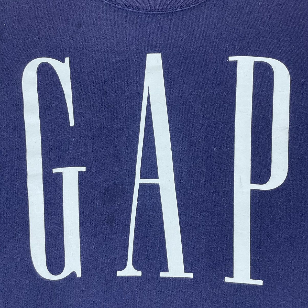 Gap × Vintage Vintage Faded Gap Big Printed Spellout Sweatshirt Size US M / EU 48-50 / 2 - 9 Thumbnail