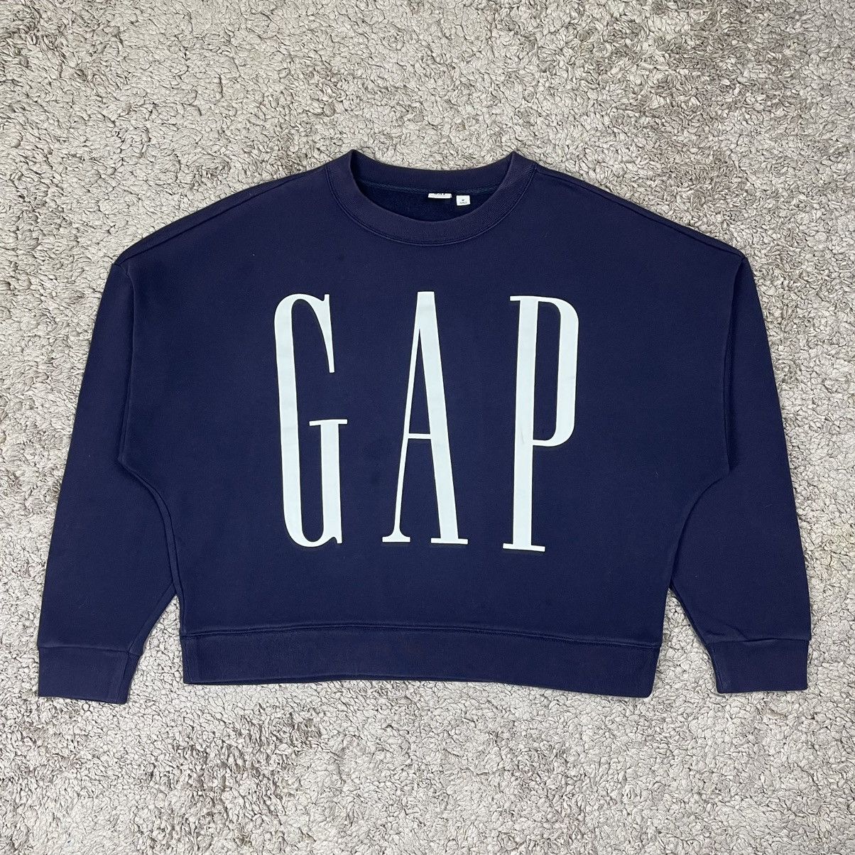 Gap × Vintage Vintage Faded Gap Big Printed Spellout Sweatshirt Size US M / EU 48-50 / 2 - 1 Thumbnail