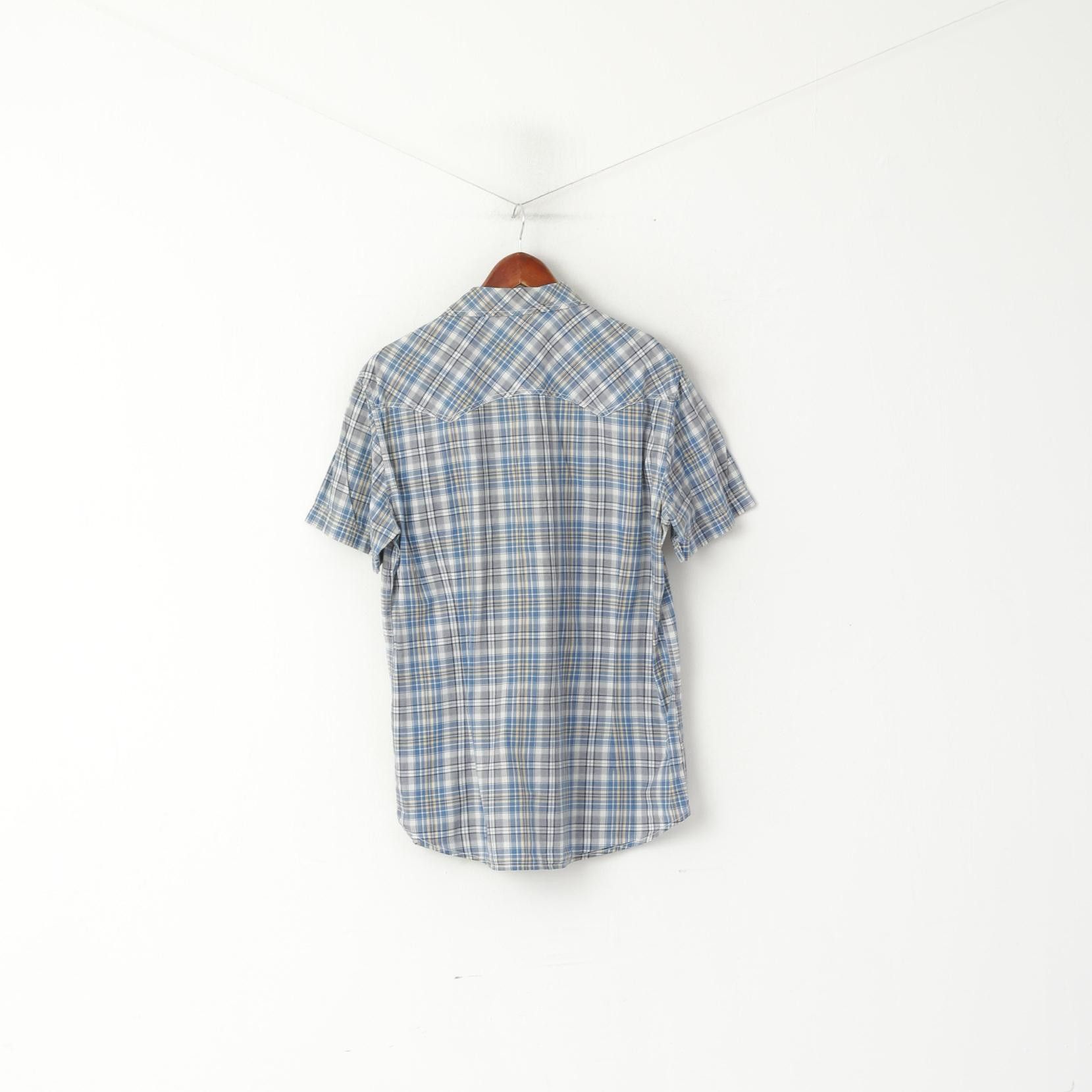 United Colors Of Benetton United Colors Of Benetton Men XL (L) Casual Shirt Blue 3995 Size US XL / EU 56 / 4 - 6 Thumbnail