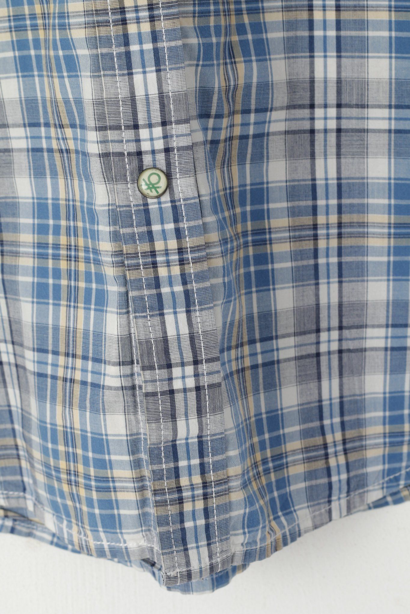 United Colors Of Benetton United Colors Of Benetton Men XL (L) Casual Shirt Blue 3995 Size US XL / EU 56 / 4 - 4 Thumbnail