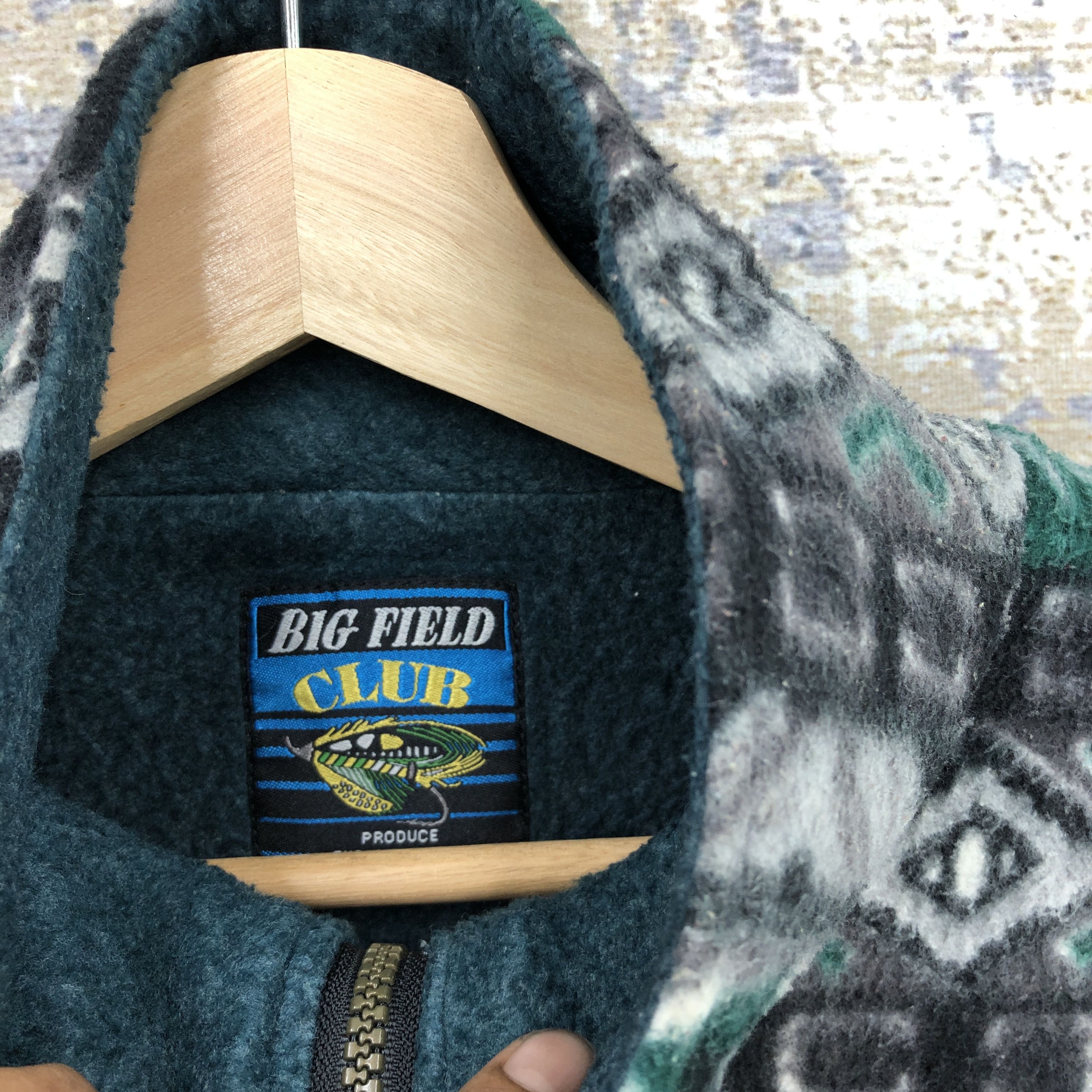 Japanese Brand × Vintage Vintage Big Field Fleece Jacket Outdoor Reversible Jackets Size US L / EU 52-54 / 3 - 8 Thumbnail
