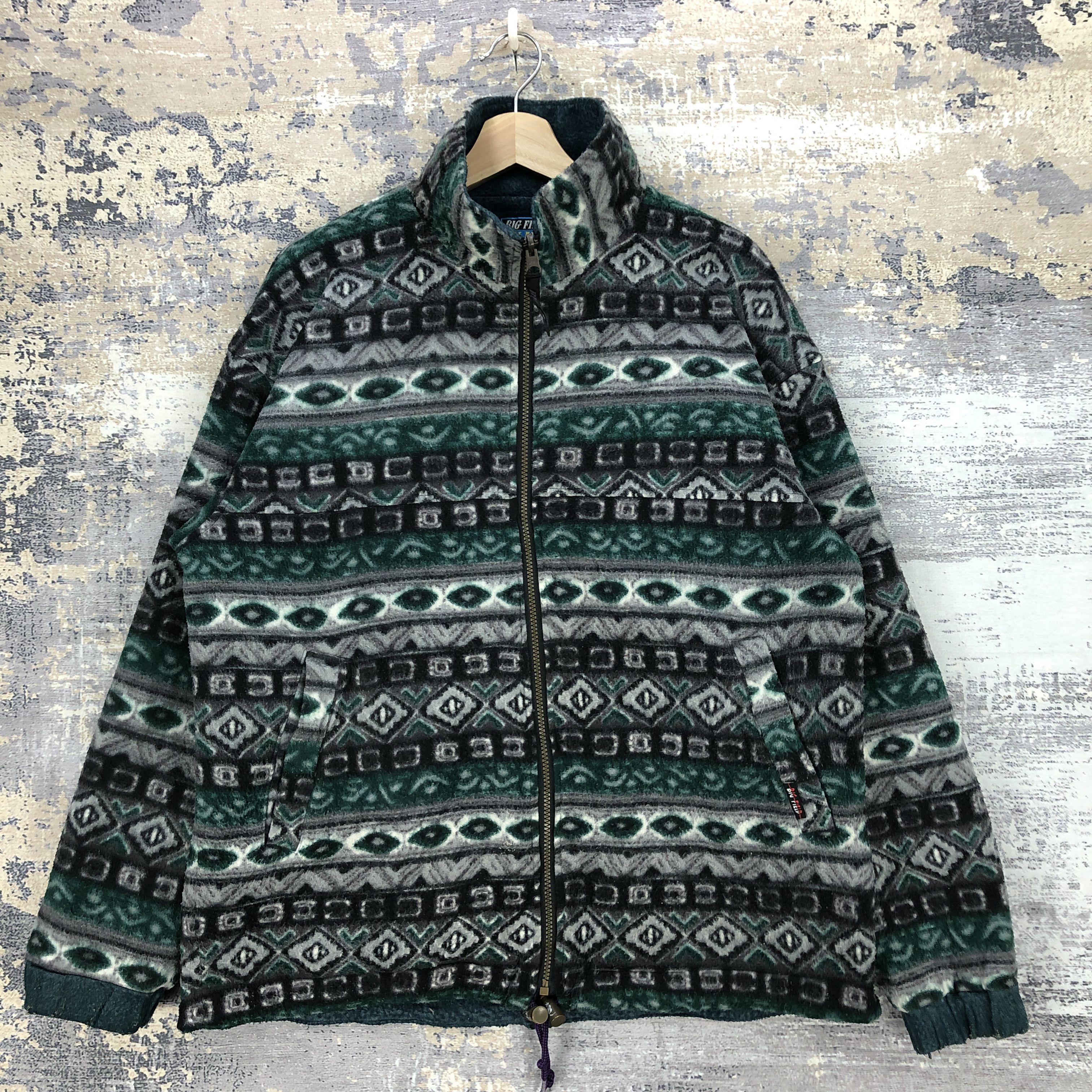 Japanese Brand × Vintage Vintage Big Field Fleece Jacket Outdoor Reversible Jackets Size US L / EU 52-54 / 3 - 7 Thumbnail