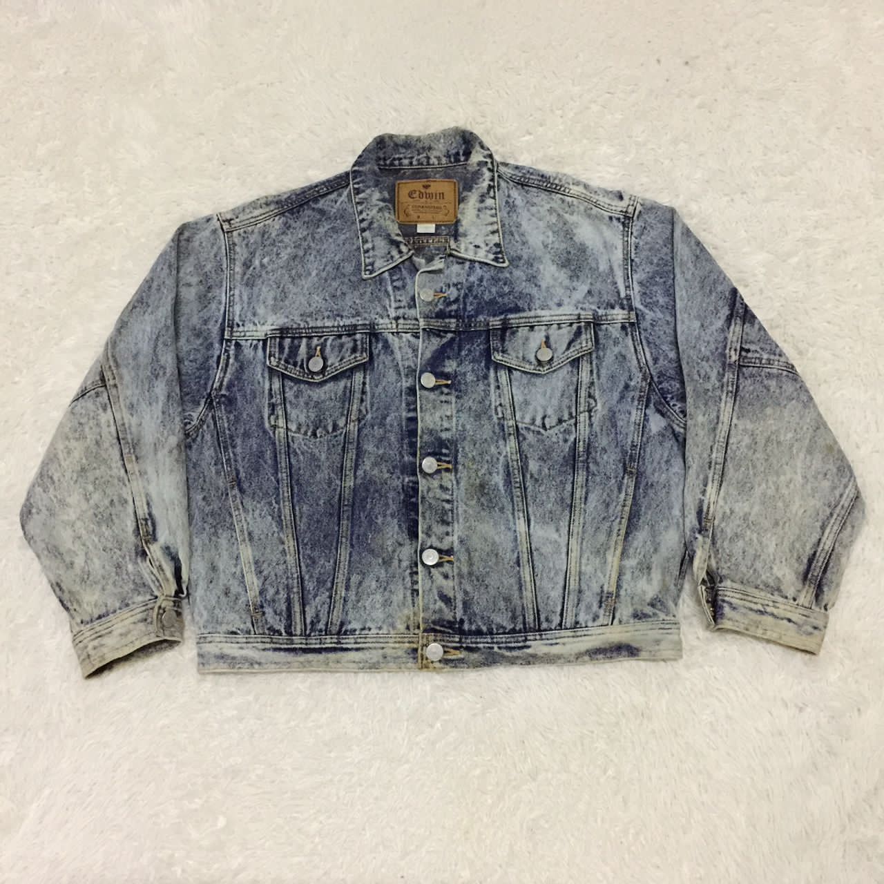 Edwin Vintage EDWIN Made in Japan denim jacket Size US L / EU 52-54 / 3 - 12 Thumbnail
