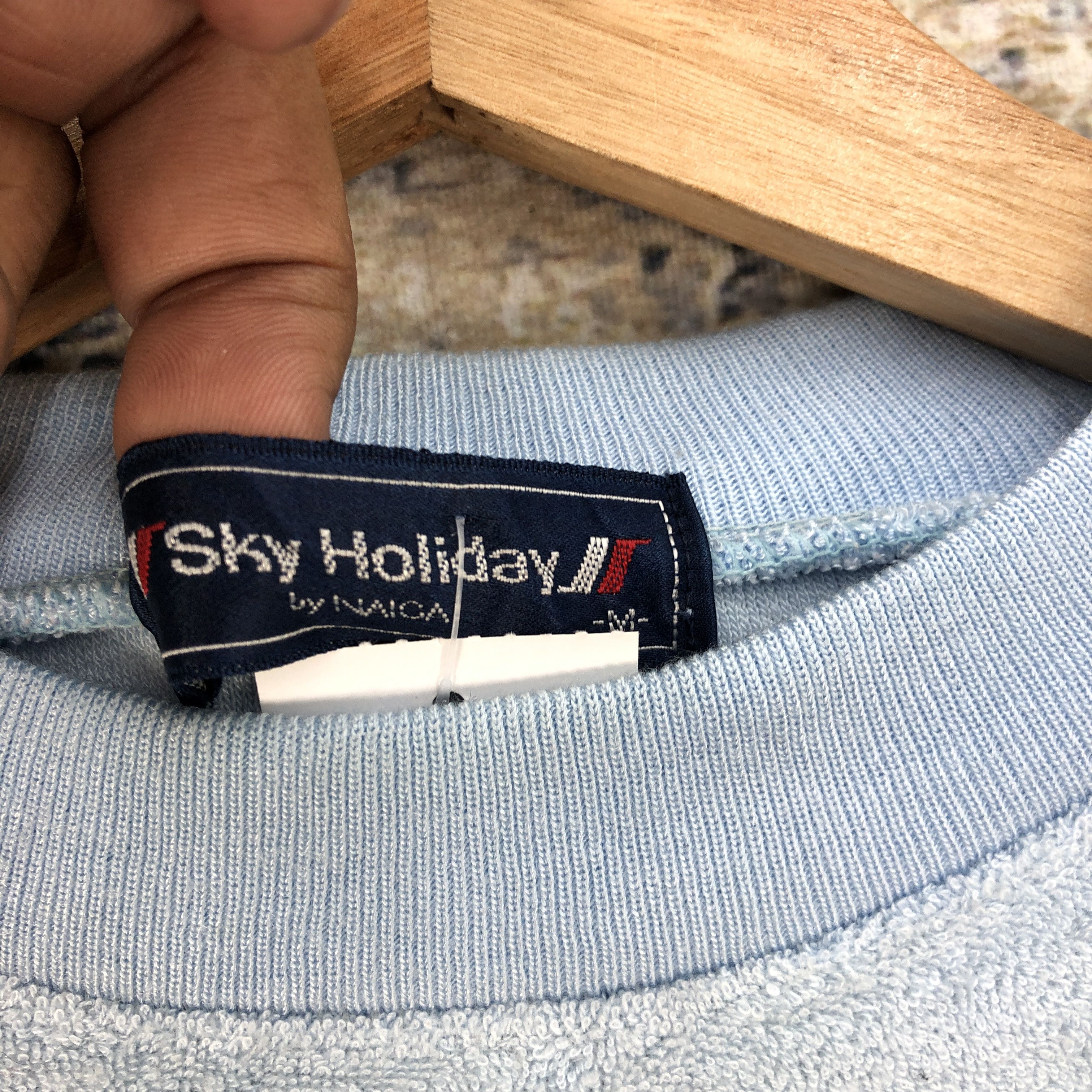 Japanese Brand Vintage 90's Sky Holidays Sweater Japanese Towel Sweatshirt Size US M / EU 48-50 / 2 - 4 Thumbnail
