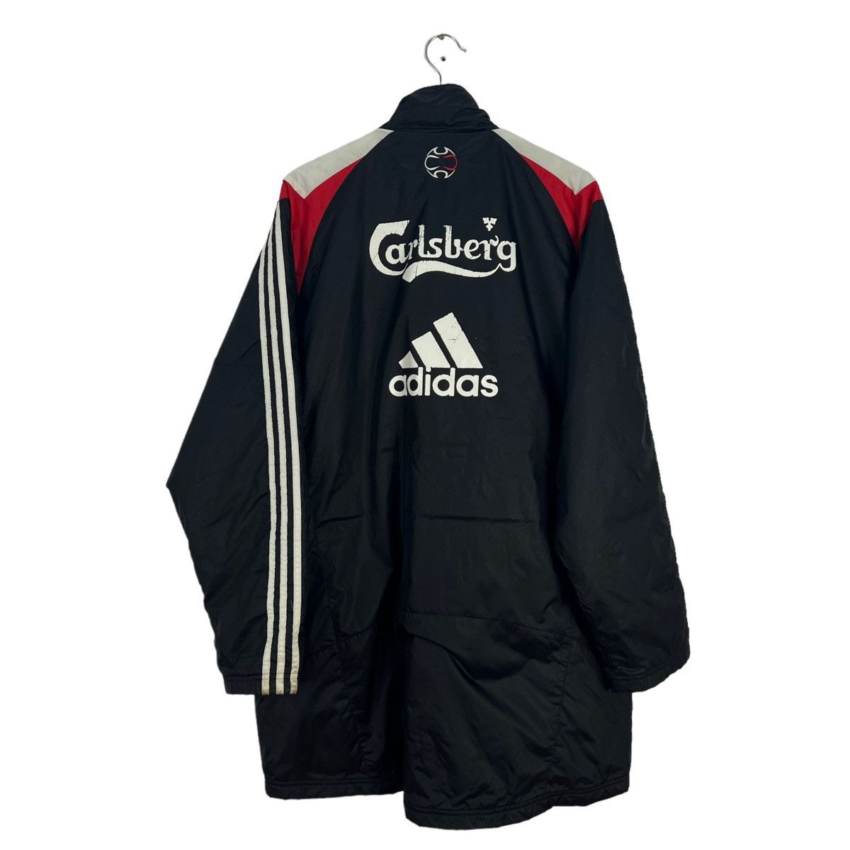 Adidas VINTAGE COACH JACKET ADIDAS LIVERPOOL CARLSBERG BIG LOGO Size US M / EU 48-50 / 2 - 1 Thumbnail