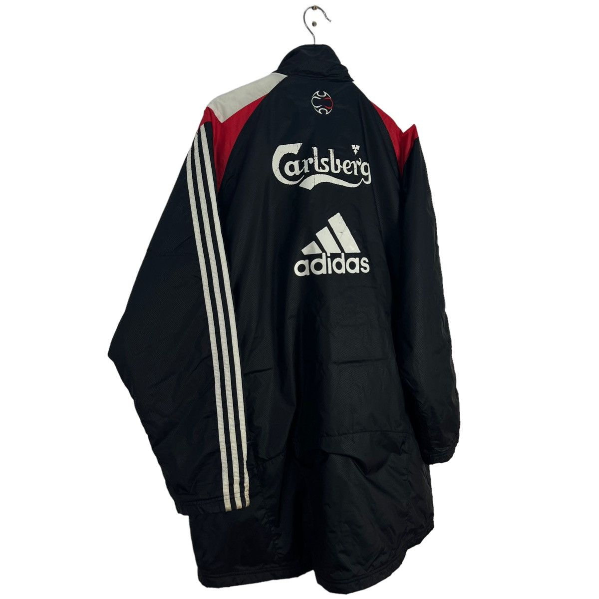 Adidas VINTAGE COACH JACKET ADIDAS LIVERPOOL CARLSBERG BIG LOGO Size US M / EU 48-50 / 2 - 10 Thumbnail