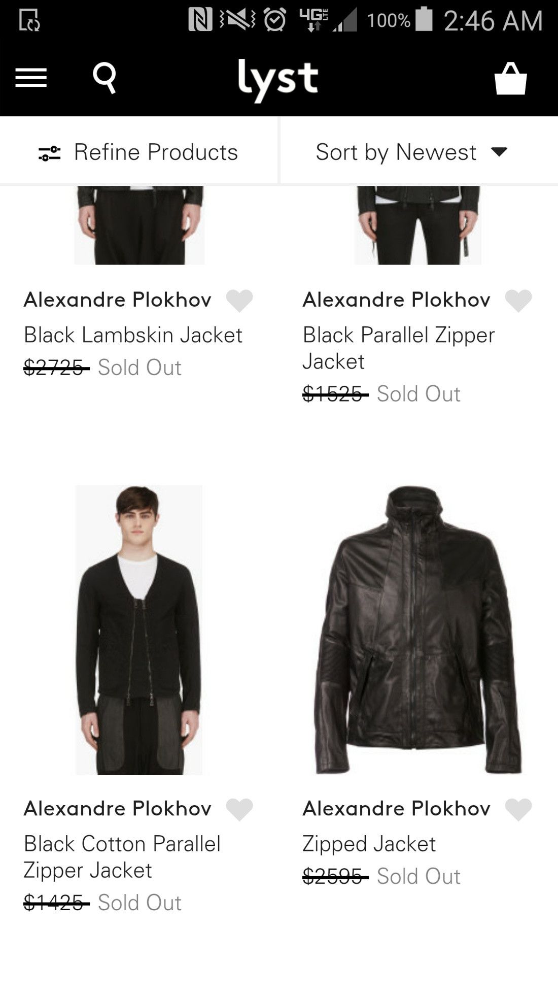 Alexandre Plokhov Alexandre Plokhov Lambskin LAST DROP Size US S / EU 44-46 / 1 - 8 Thumbnail