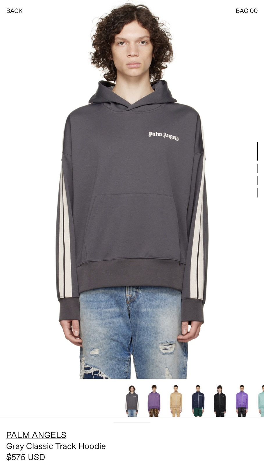 Palm angels track hoodie sale