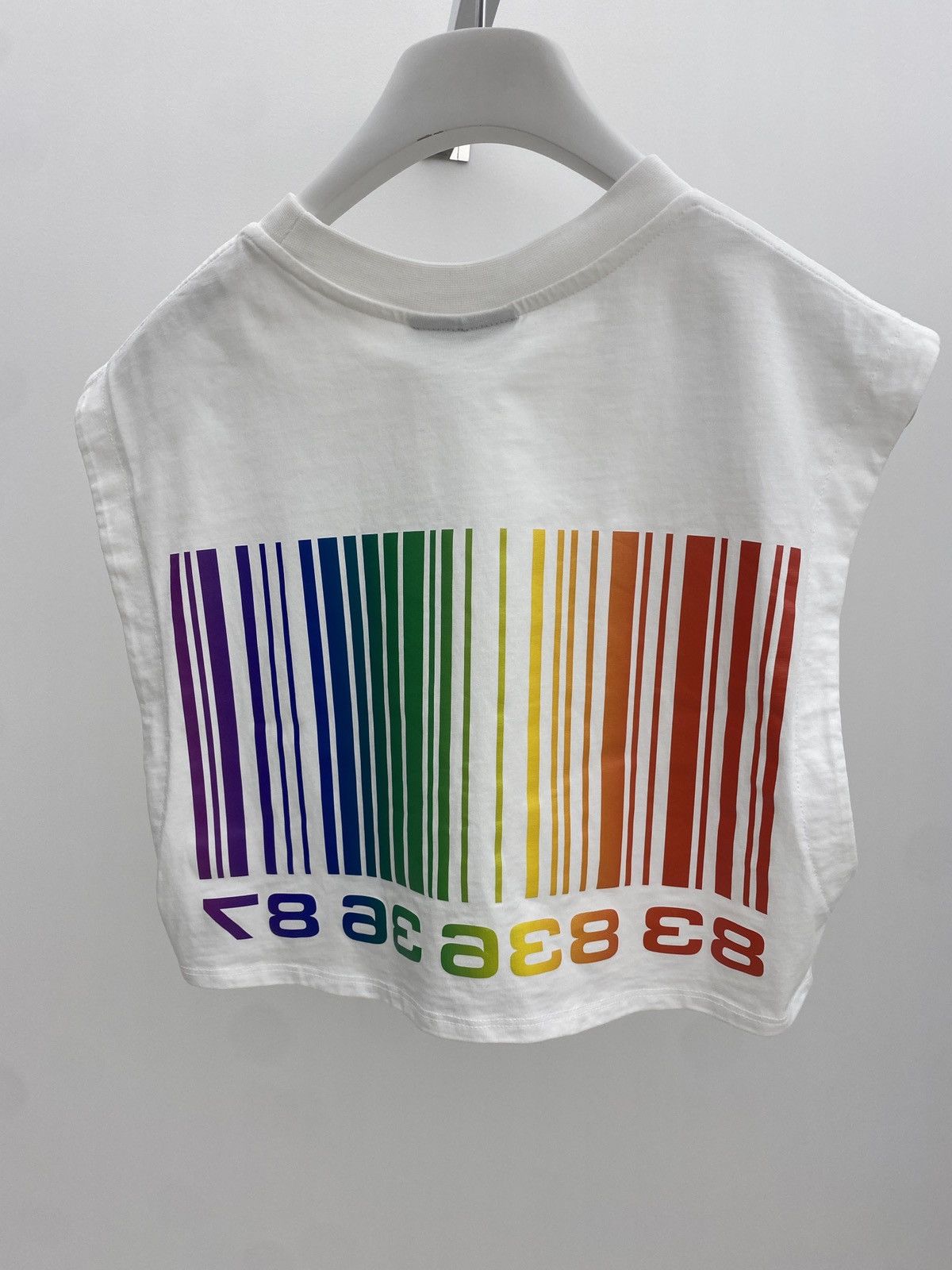 VTMNTS × Vetements Vetements, VTMNTS BARCODE CROPPED T-SHIRT