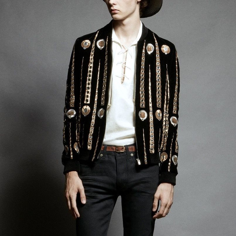 Saint Laurent Paris Saint Laurent Varsity Jacket With Jukebox In Medium Size US M / EU 48-50 / 2 - 1 Thumbnail