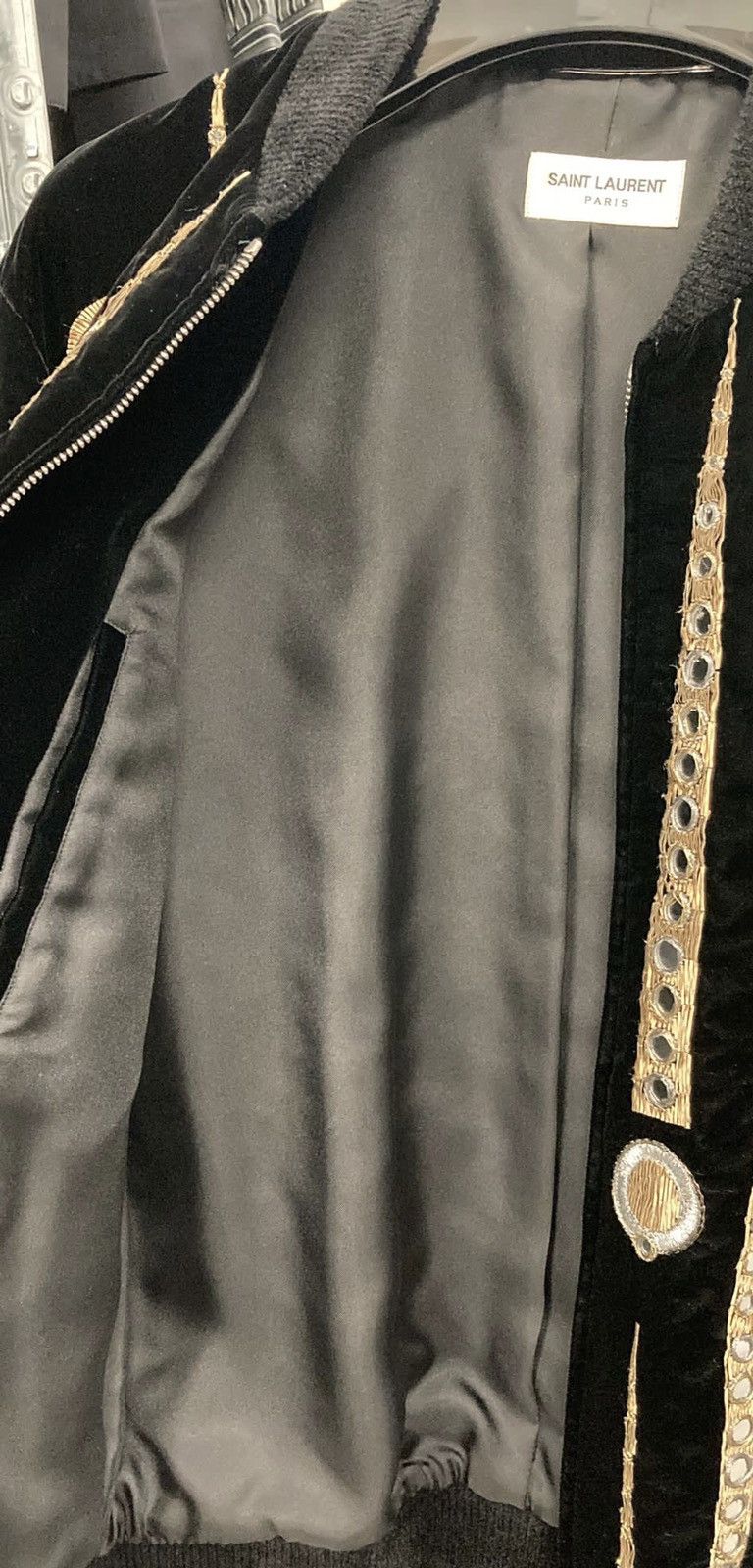 Saint Laurent Paris Saint Laurent Varsity Jacket With Jukebox In Medium Size US M / EU 48-50 / 2 - 5 Thumbnail