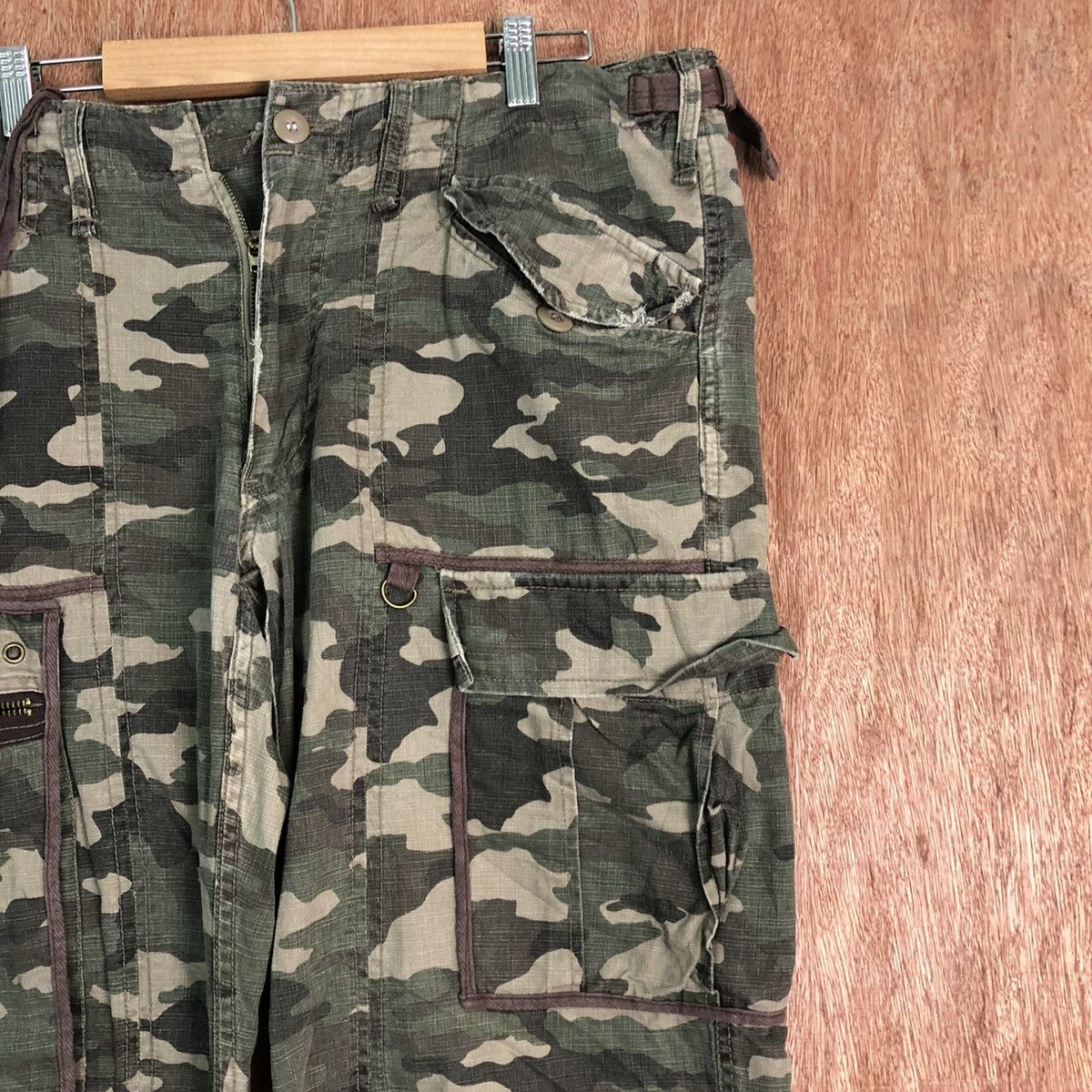Japanese Brand Rush Hour Camo Multipocket Tactical Cargo Pants #c212 Size US 34 / EU 50 - 4 Thumbnail