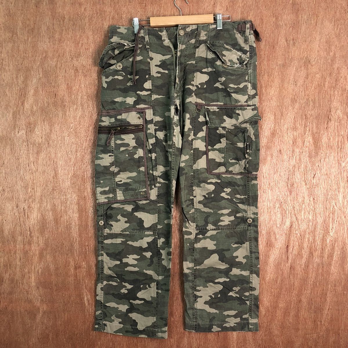 image of Rush Hour Camo Multipocket Tactical Cargo Pants C212, Men's (Size 33)