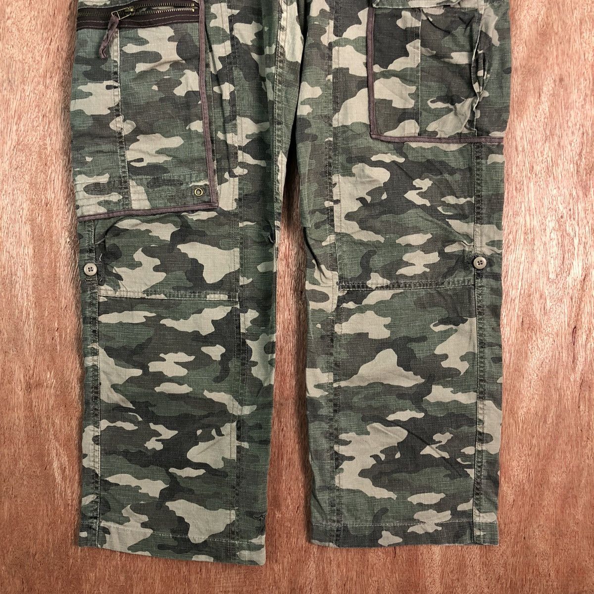 Japanese Brand Rush Hour Camo Multipocket Tactical Cargo Pants #c212 Size US 34 / EU 50 - 3 Thumbnail