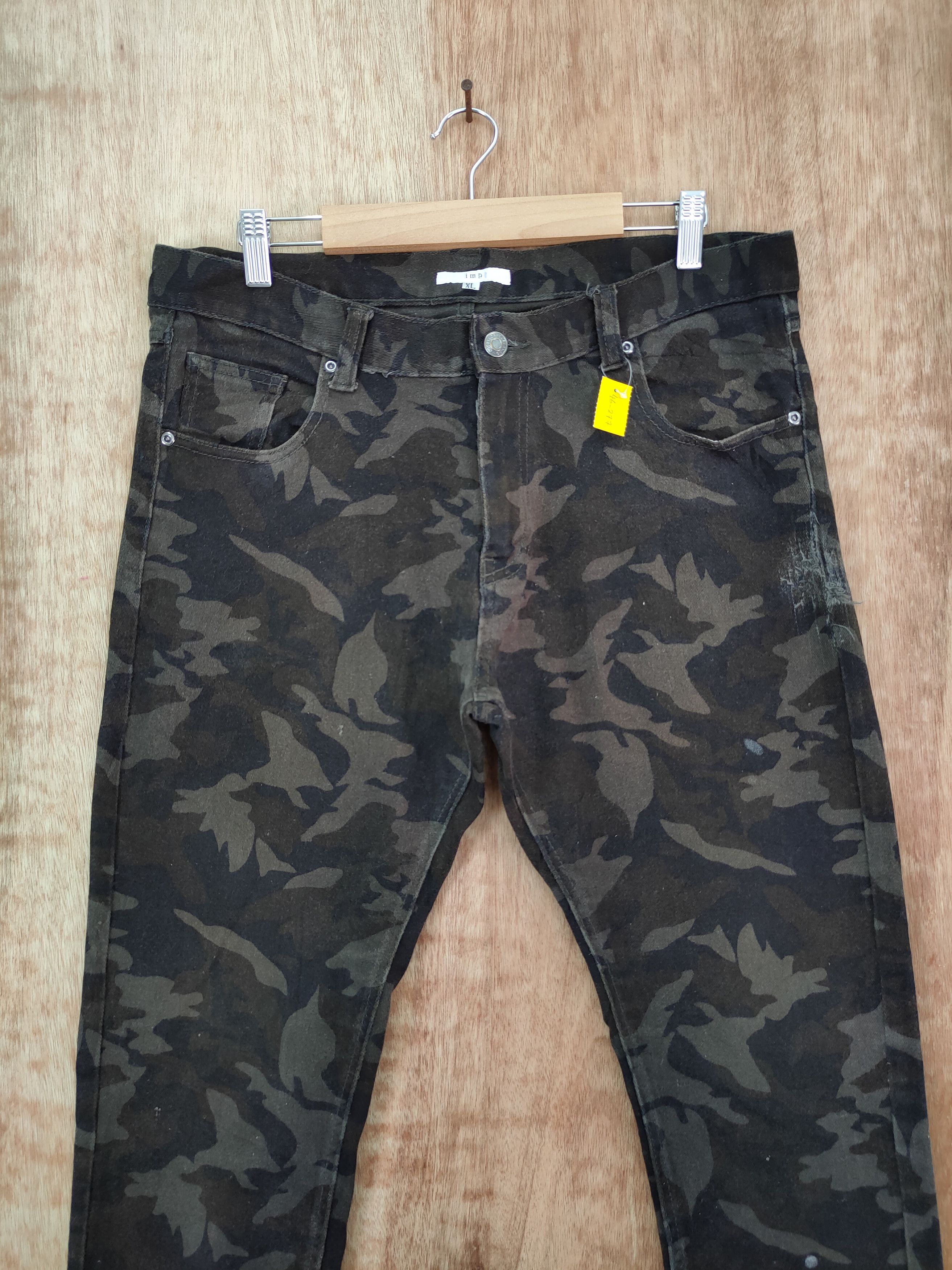 Japanese Brand DLL IMP Camo military vtg streetwear cargo pants #SP46-277T Size US 33 - 4 Thumbnail