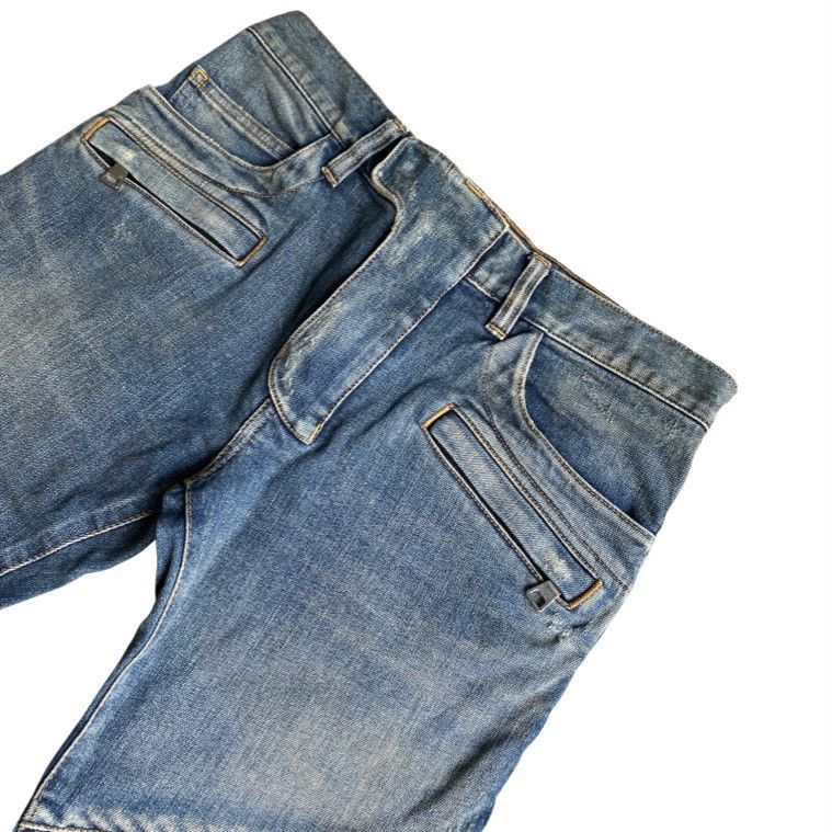 Balmain SS14 Biker Denim Size US 29 - 2 Thumbnail