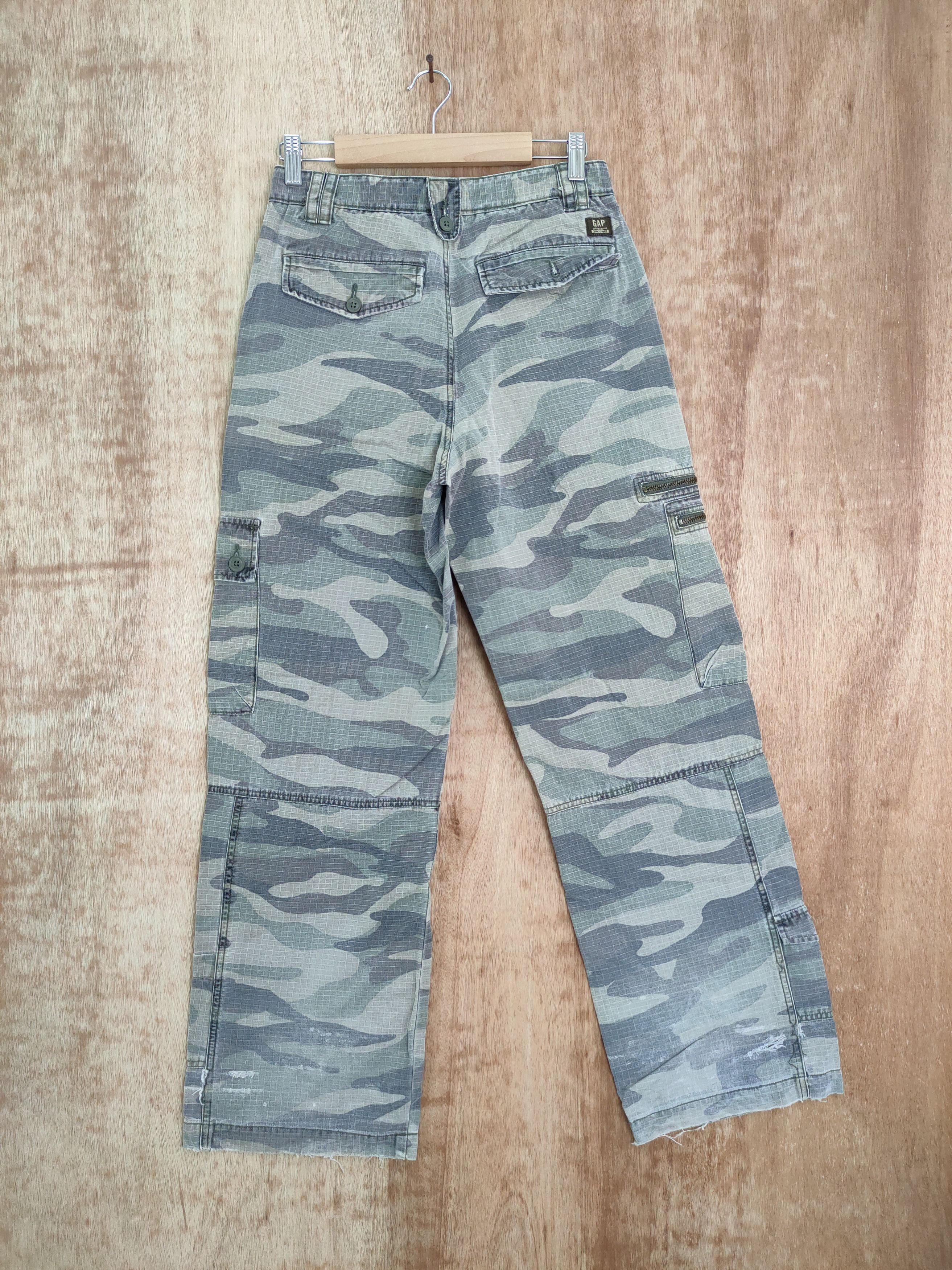 Gap DL Gap Kids camo faded cargo pants vintage #486 Size 26" / US 2 / IT 38 - 7 Thumbnail