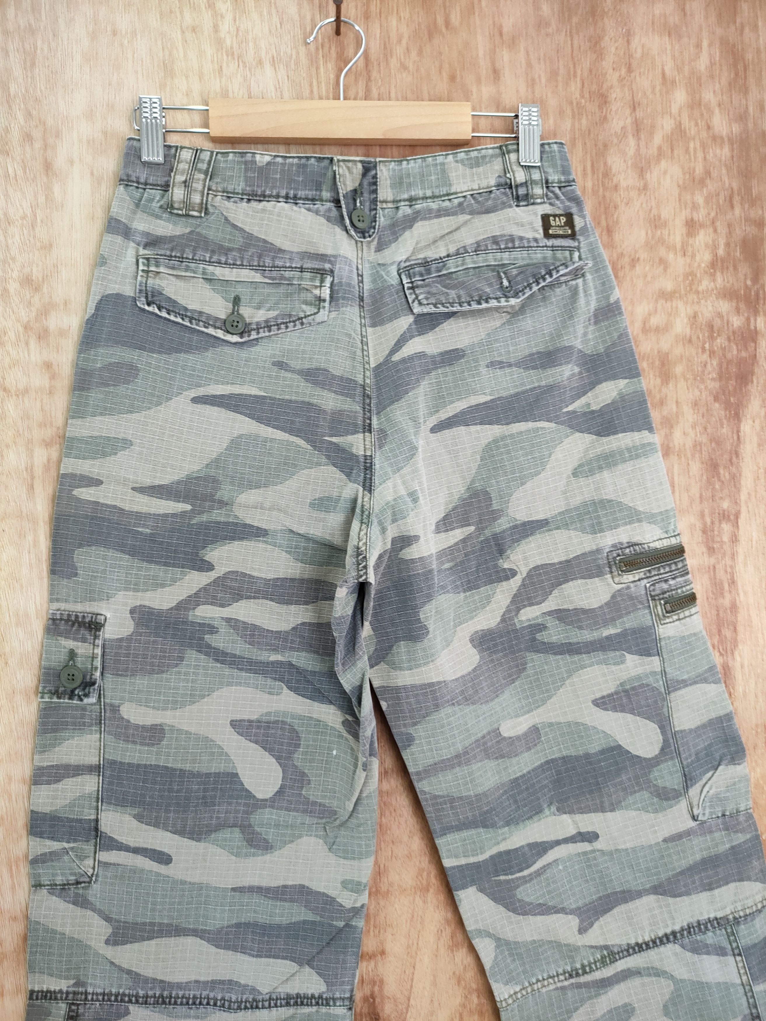 Gap DL Gap Kids camo faded cargo pants vintage #486 Size 26" / US 2 / IT 38 - 10 Thumbnail