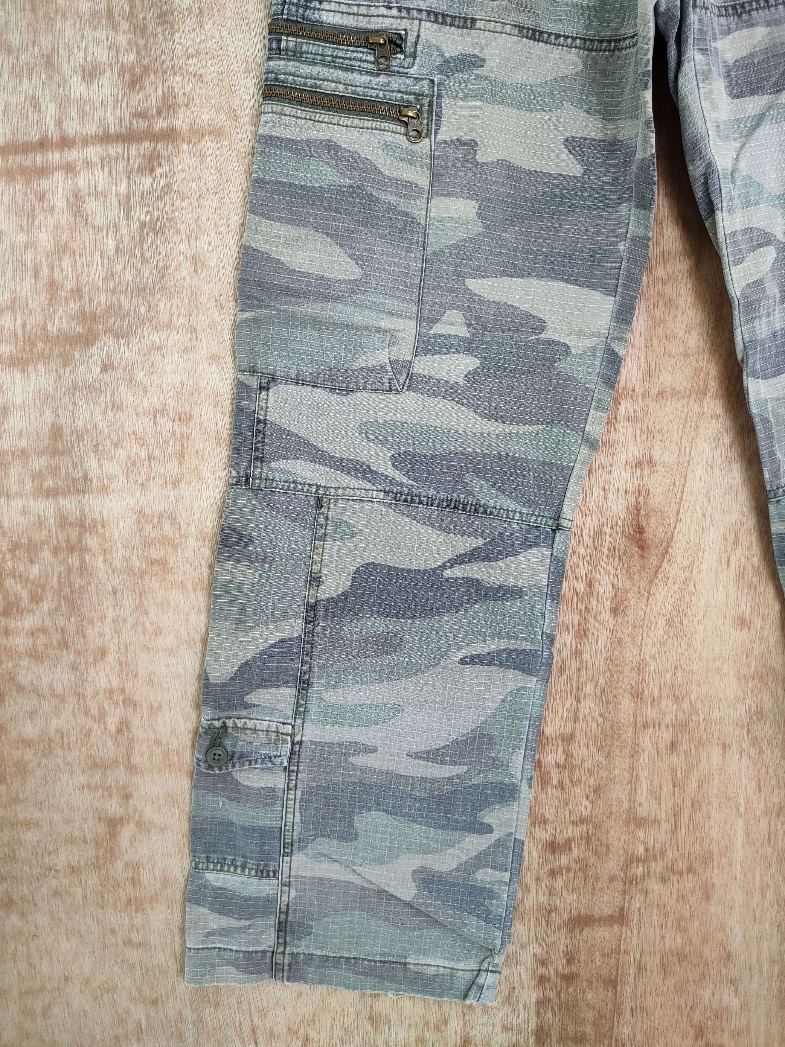 Gap DL Gap Kids camo faded cargo pants vintage #486 Size 26" / US 2 / IT 38 - 2 Thumbnail