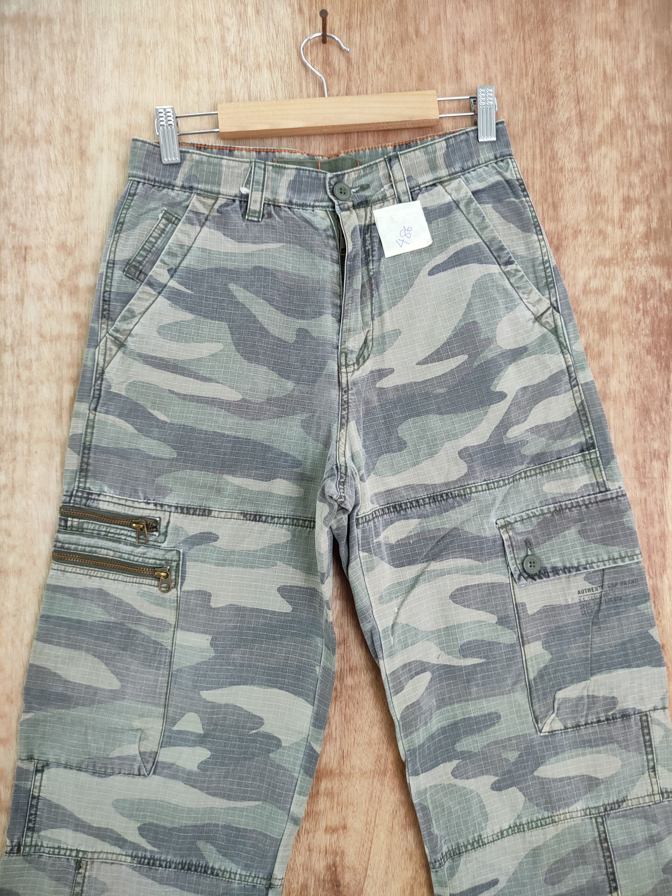 Gap DL Gap Kids camo faded cargo pants vintage #486 Size 26" / US 2 / IT 38 - 4 Thumbnail